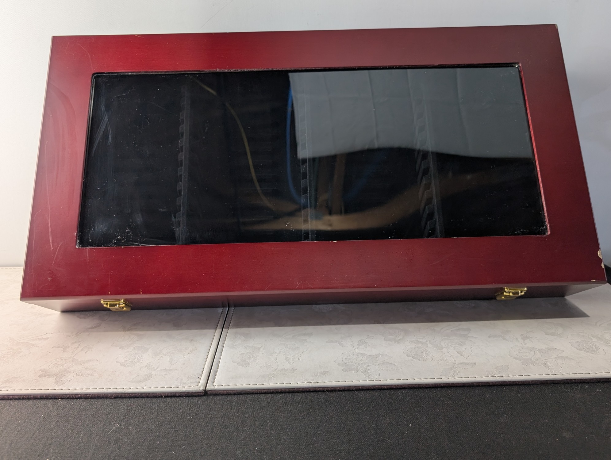 *EMPTY* Wooden Display Case for The Statehoods & The ATB National Park Quarters 4-Coin Sets - No Coins!!