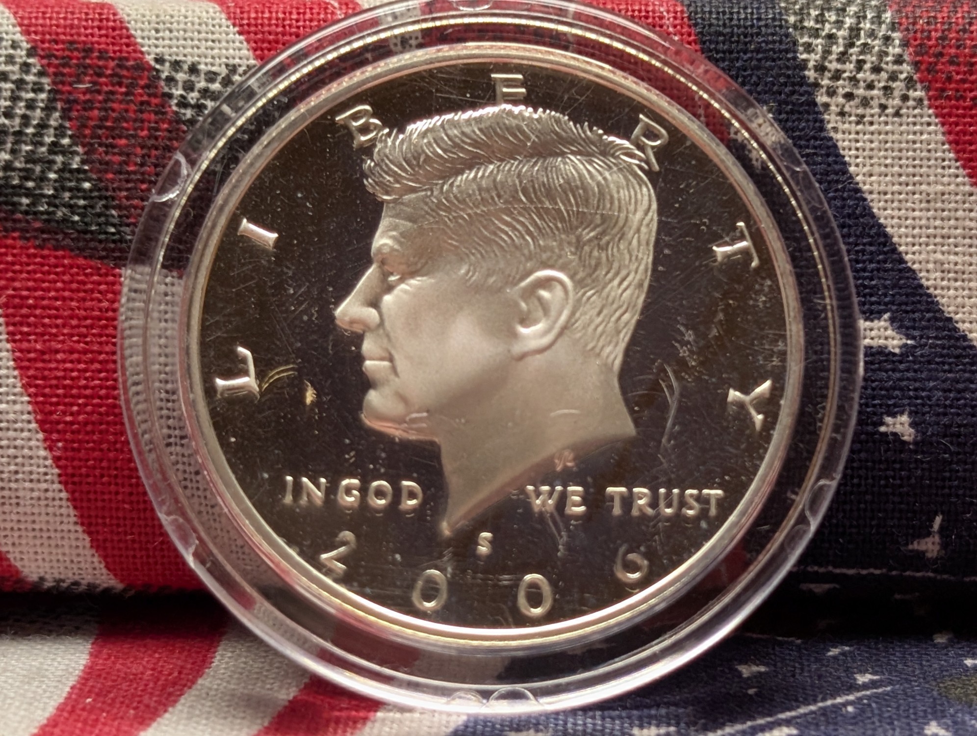 2002-S & 2006-S GEM PROOF Kennedy 90% Silver Half Dollars in Capsules