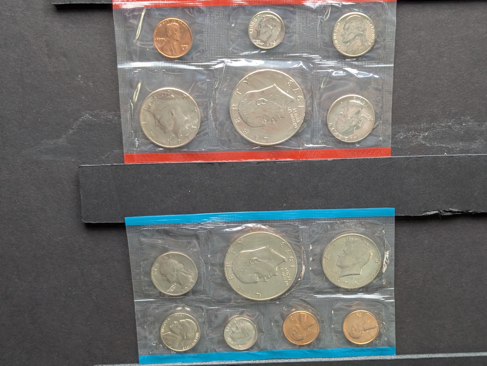 (14) 1970's P&D U.S. Mint UNC Sets in Government Sealed Plastic