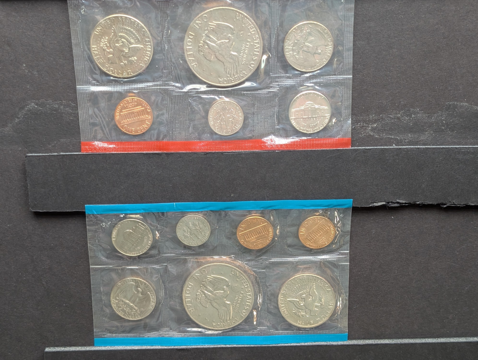 (14) 1970's P&D U.S. Mint UNC Sets in Government Sealed Plastic