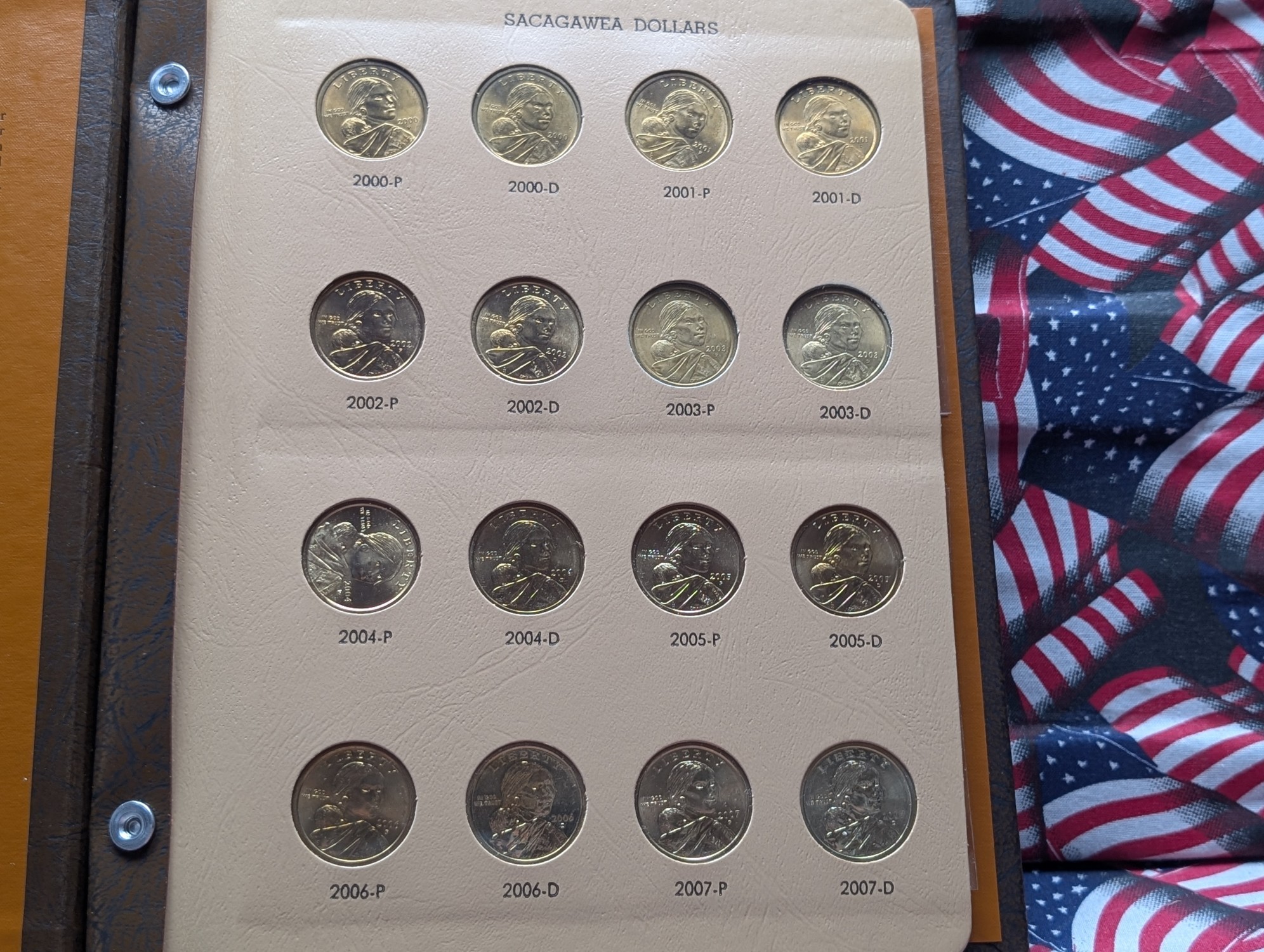 Partial 2001-2014 Sacagawea Native American Dollar Collection in Dansco Album (Almost Complete - Missing 2015), Thirty Coins Total