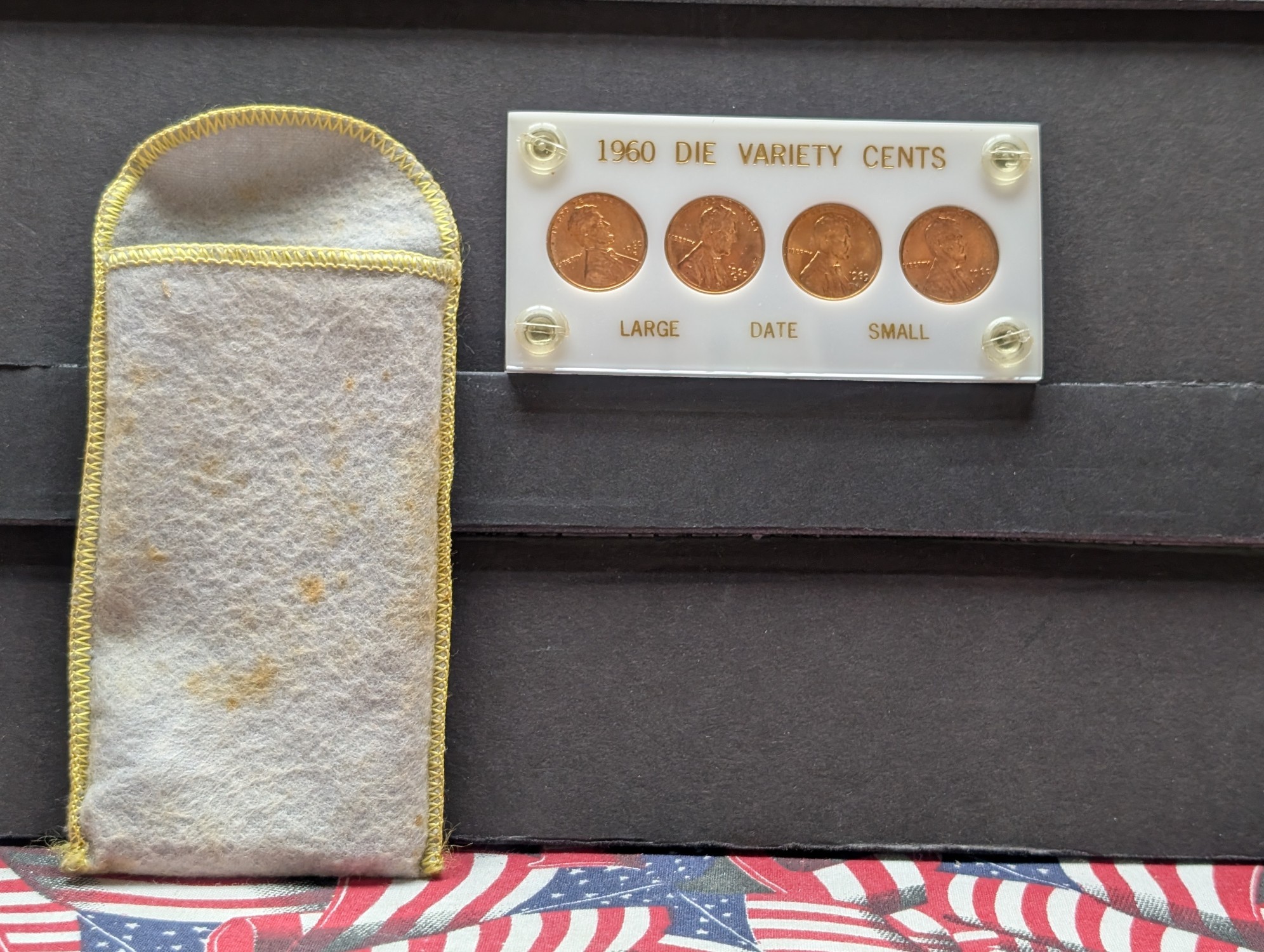 1960 Die Variety Lincoln Cent Collection in Capitol Case & Protective Pouch - BU Condition!!