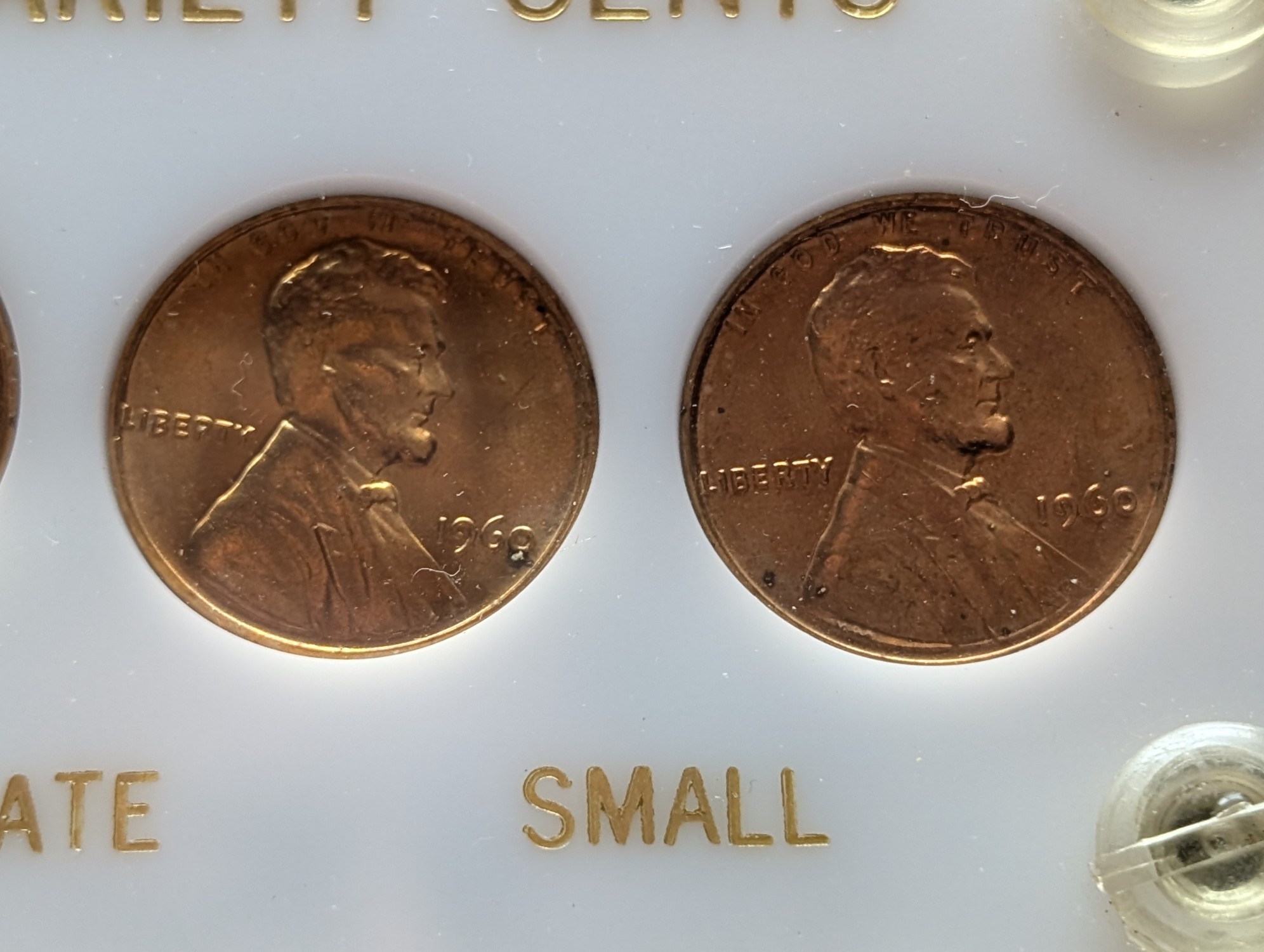 1960 Die Variety Lincoln Cent Collection in Capitol Case & Protective Pouch - BU Condition!!