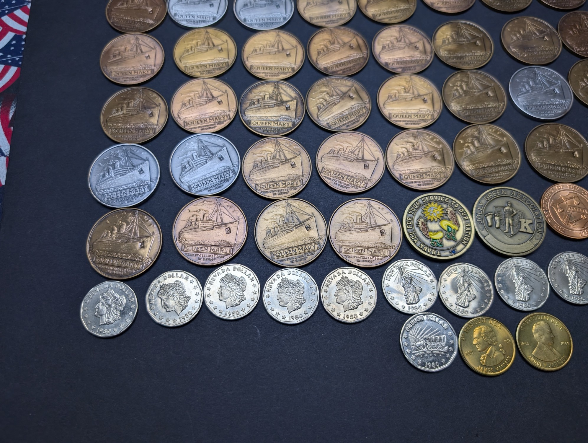 LARGE! Grab Bag of Various Vintage U.S. Commem Medals - Over 5 Pounds Total