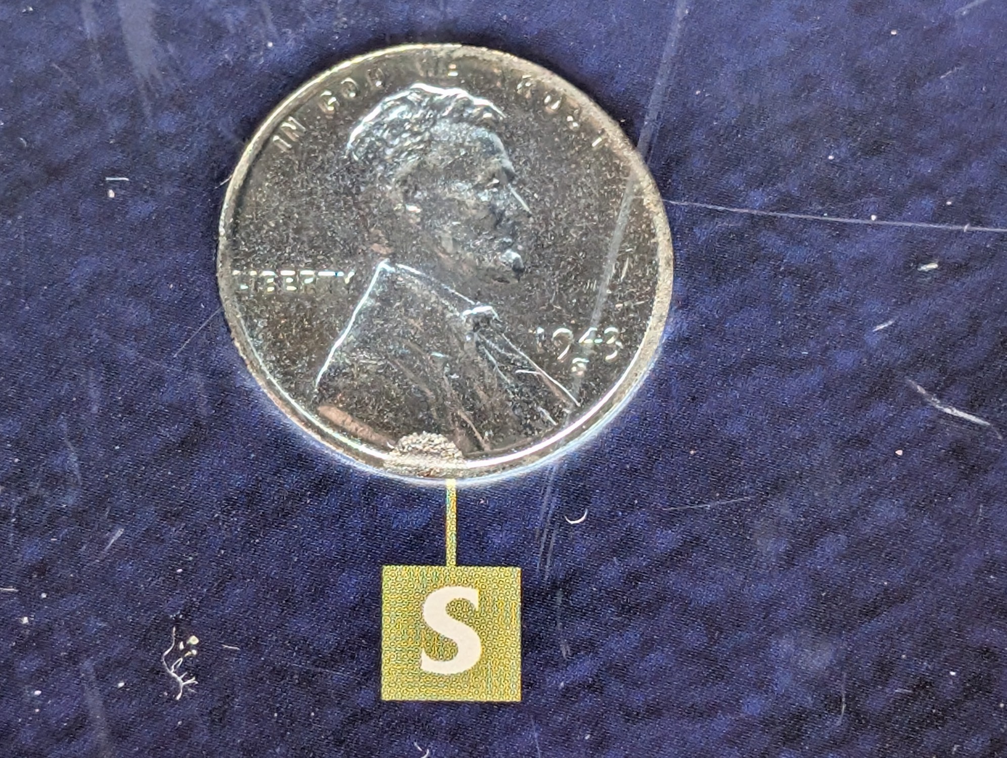 1943 P, D, & S Lincoln Steel Wheat Cent Mint Mark Collection in Display w/ COA