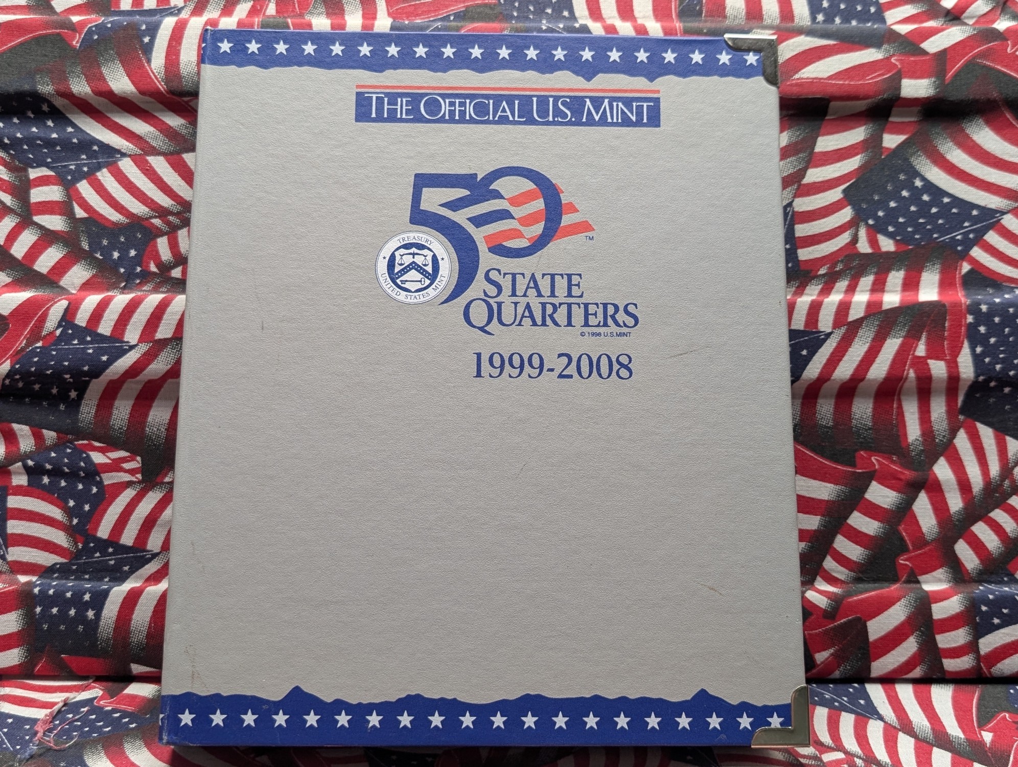 Complete 1999-2008 UNC P&D Mint Statehood Quarter Collection in Official U.S. Mint Album w/ COA, 100 Coins Total