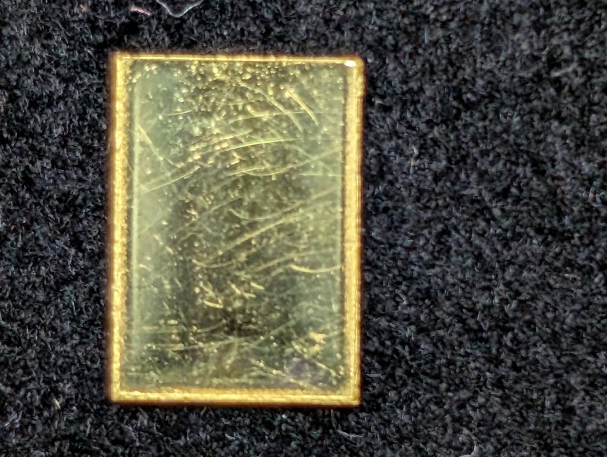 1 Gram .9999 FINE GOLD Valcambi Miniature Bullion Bar