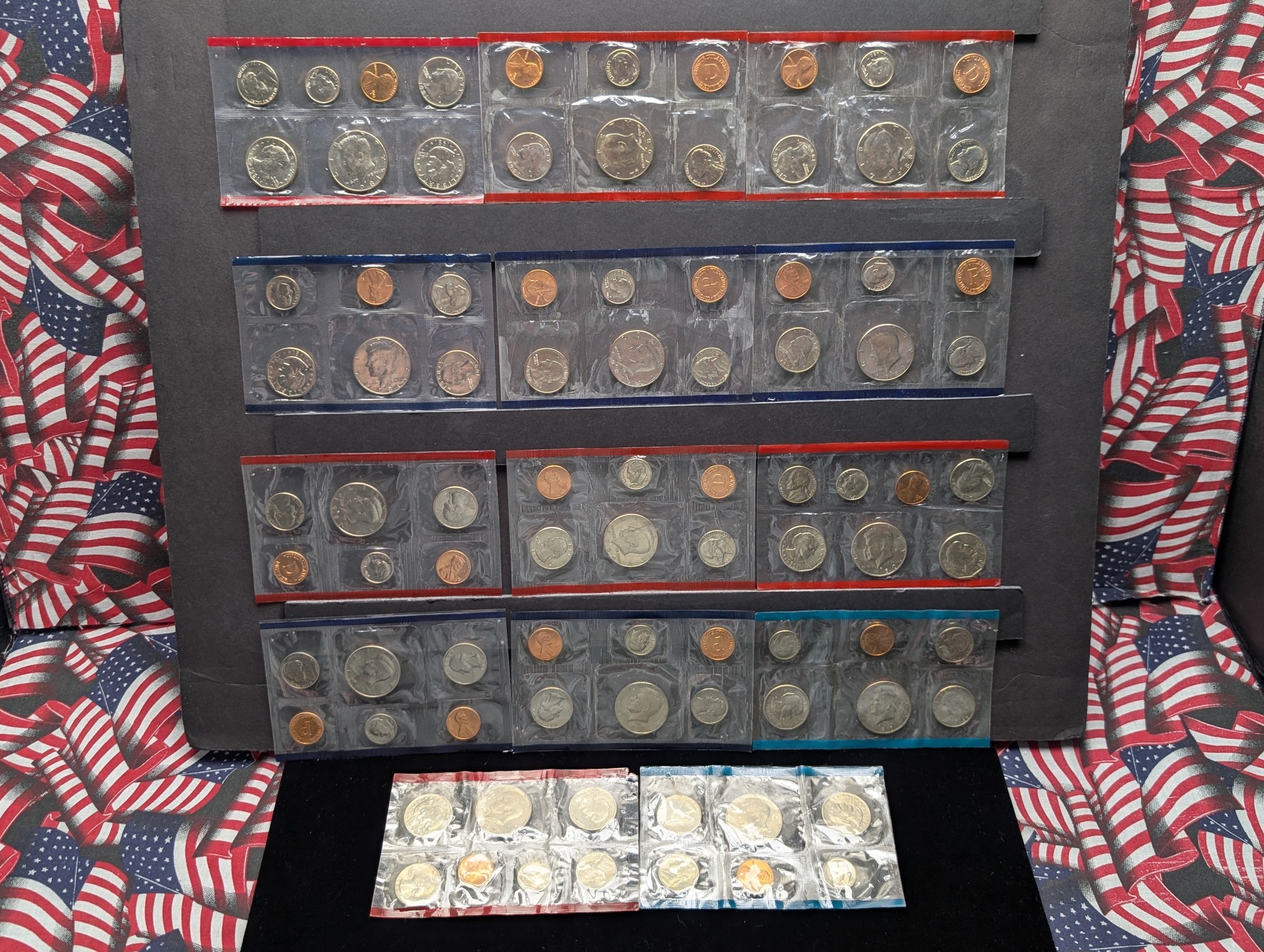 (14) 1980's P&D U.S. Mint UNC Sets in Government Sealed Plastic