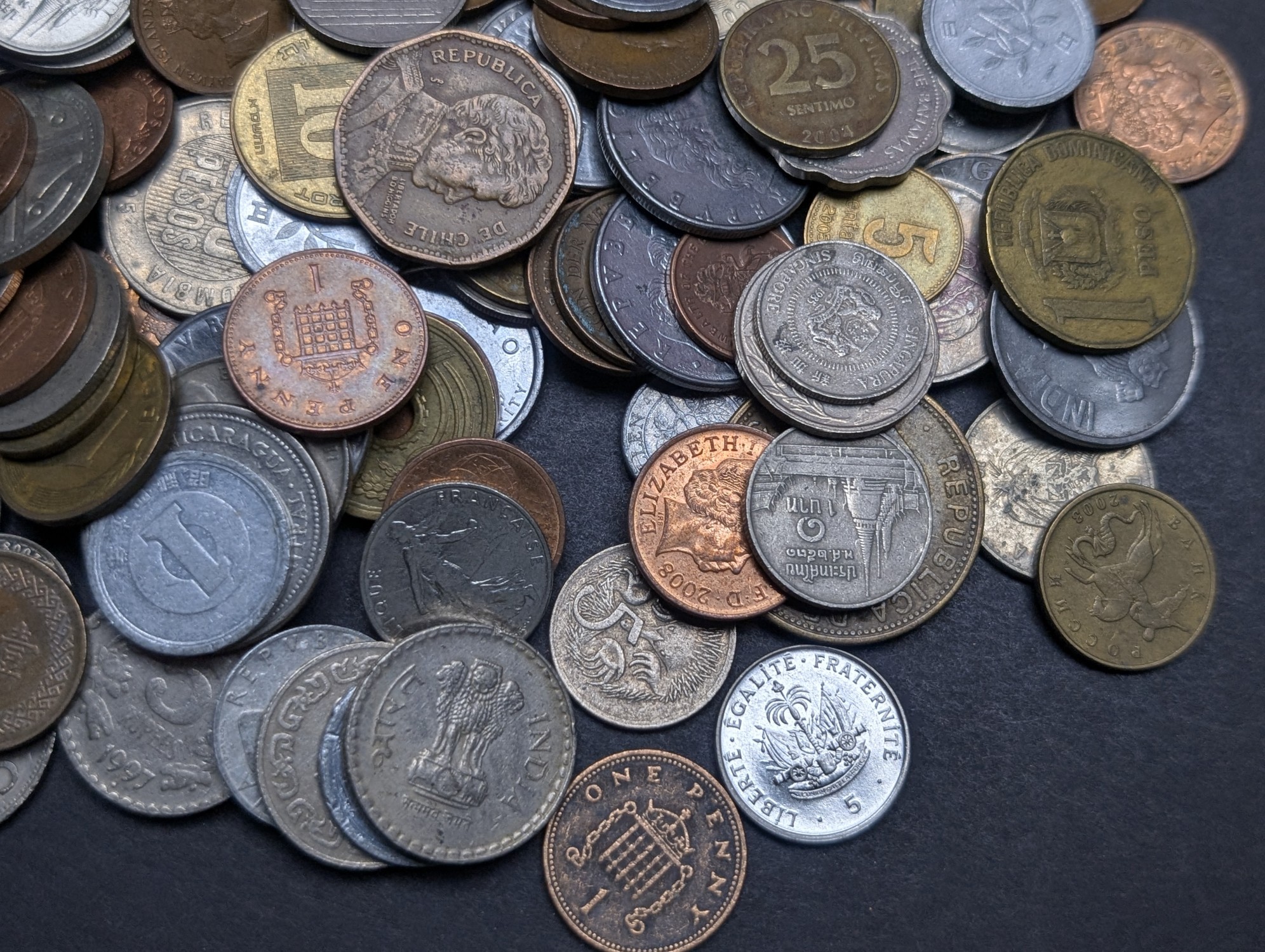 1.5 Lbs. of Various Vintage & Modern World Coins