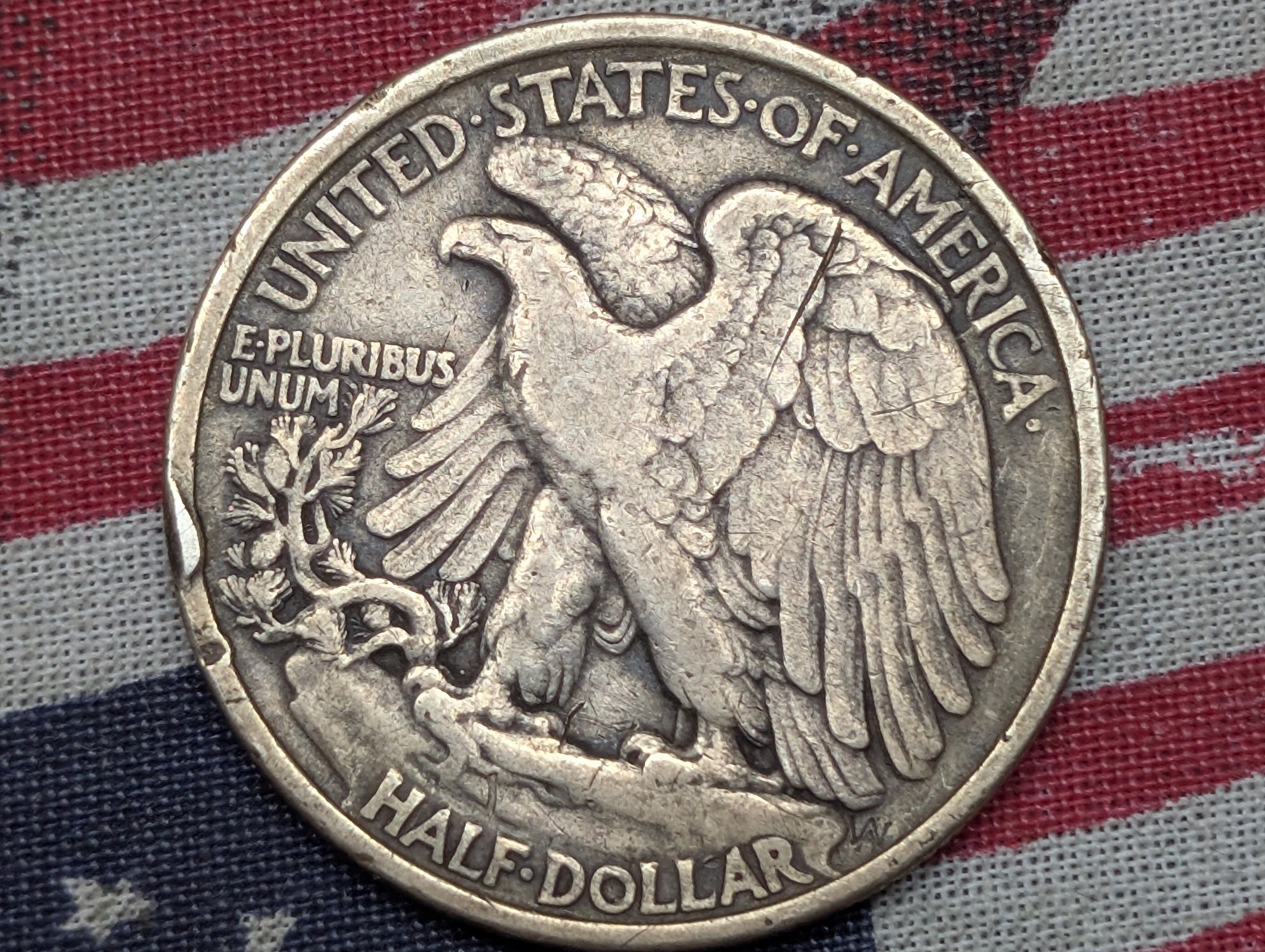 1921 Walking Liberty 90% Silver Half Dollar - VF - KEY DATE!