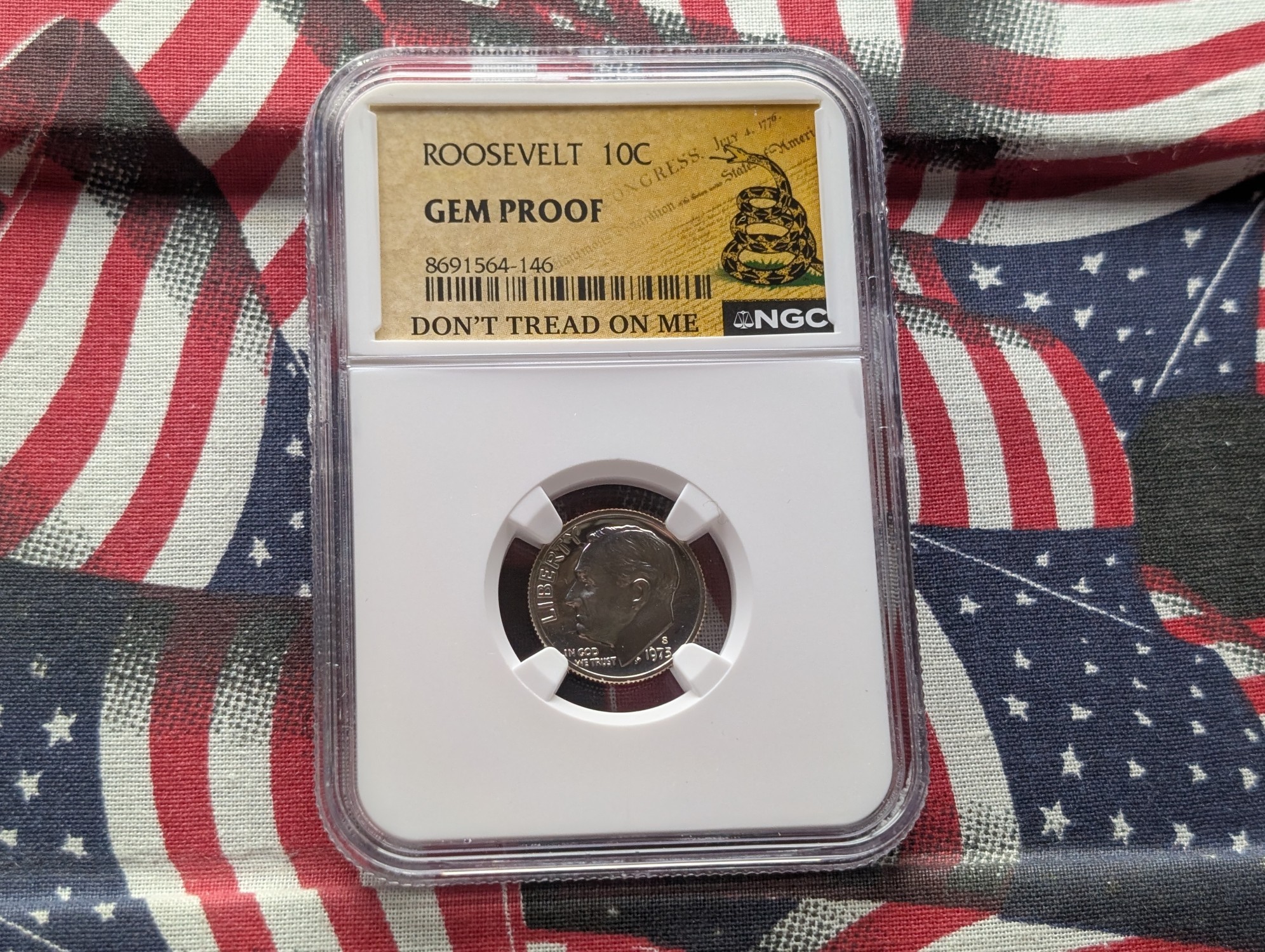 1973-S Roosevelt Dime - NGC GEM PROOF