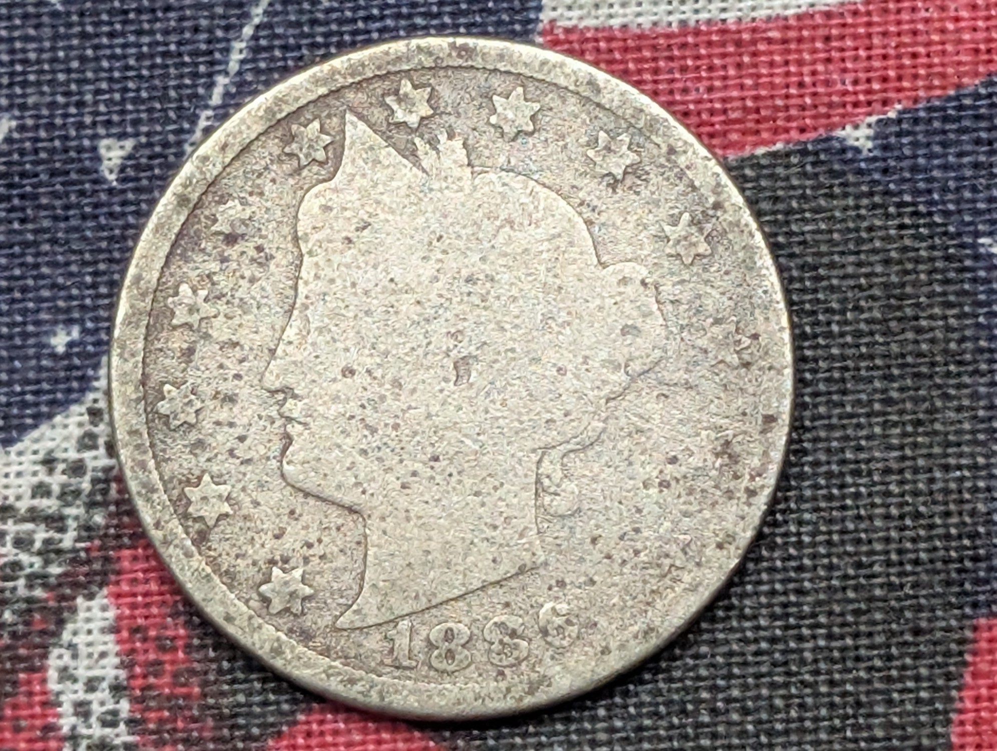 1886 Liberty Head V-Nickel - Rare!!