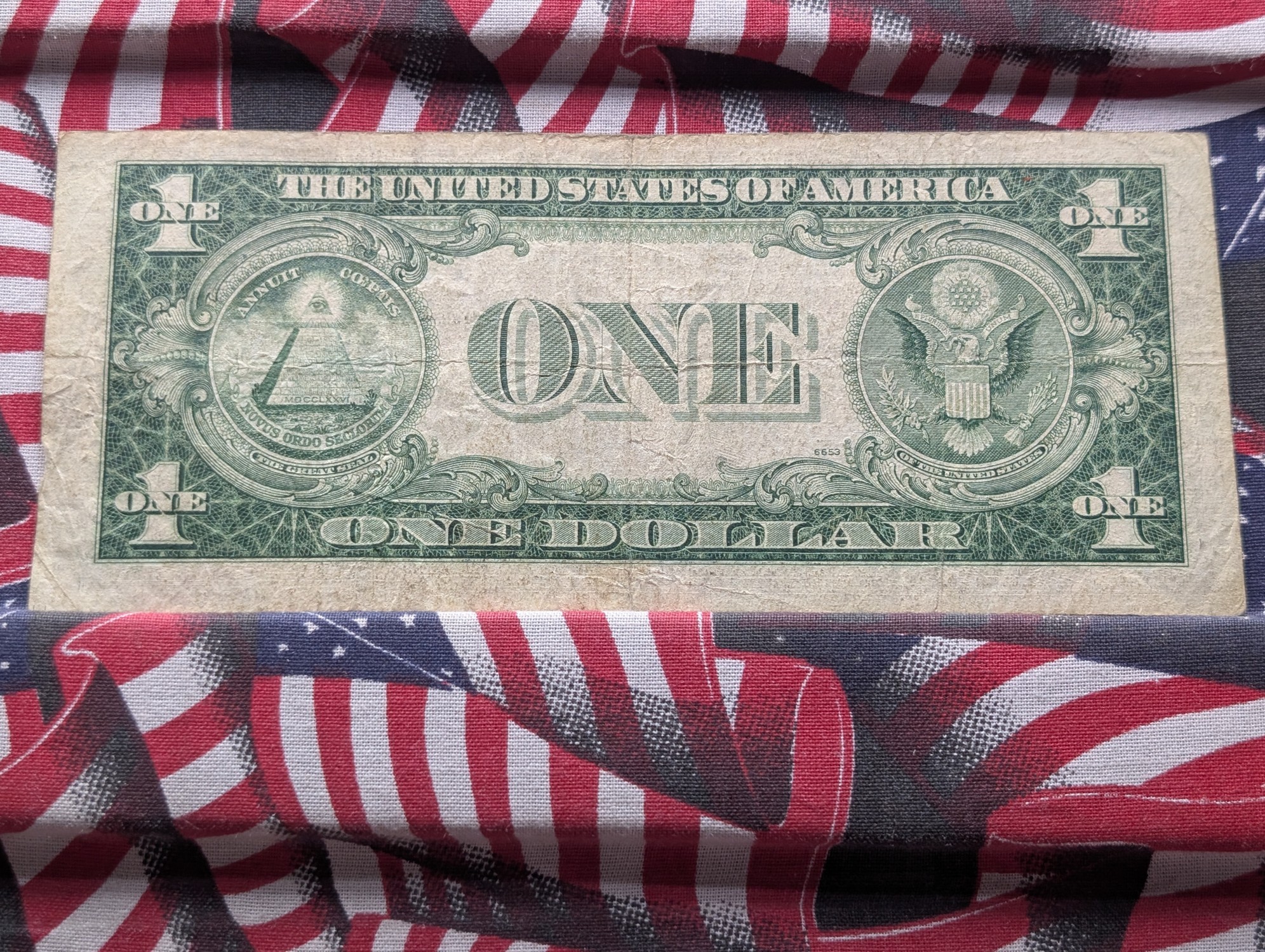 1935 & 1957 $1 Silver Certificates In Display w/ COA