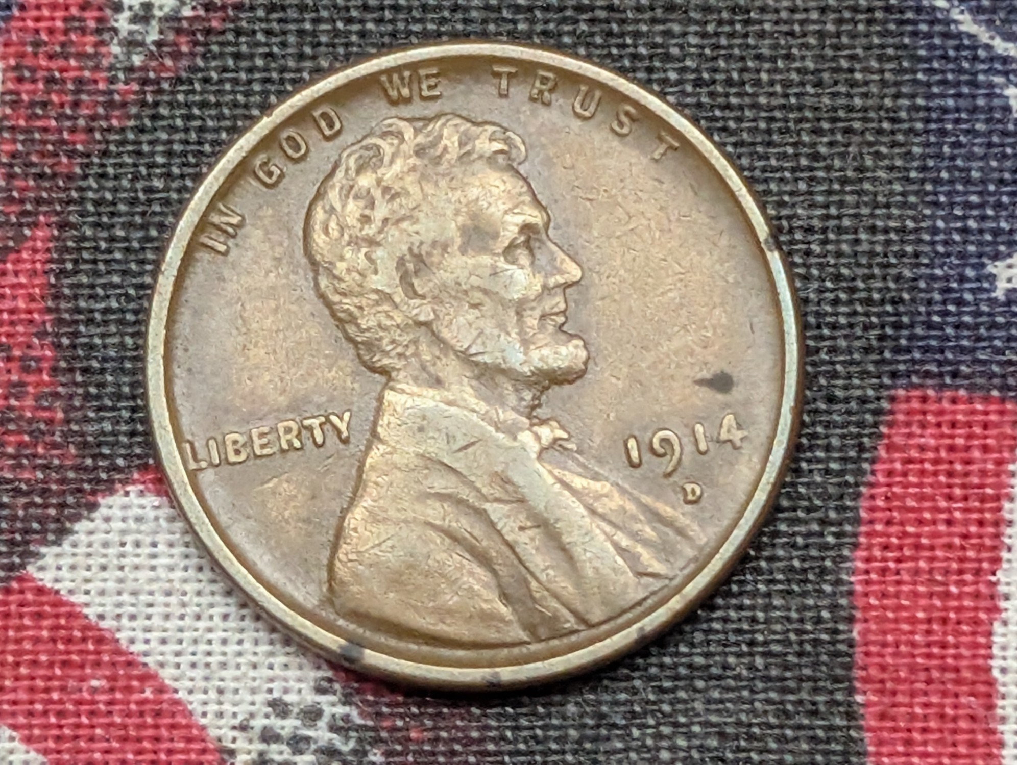 1914-D Lincoln Wheat Cent - XF - KEY DATE!!