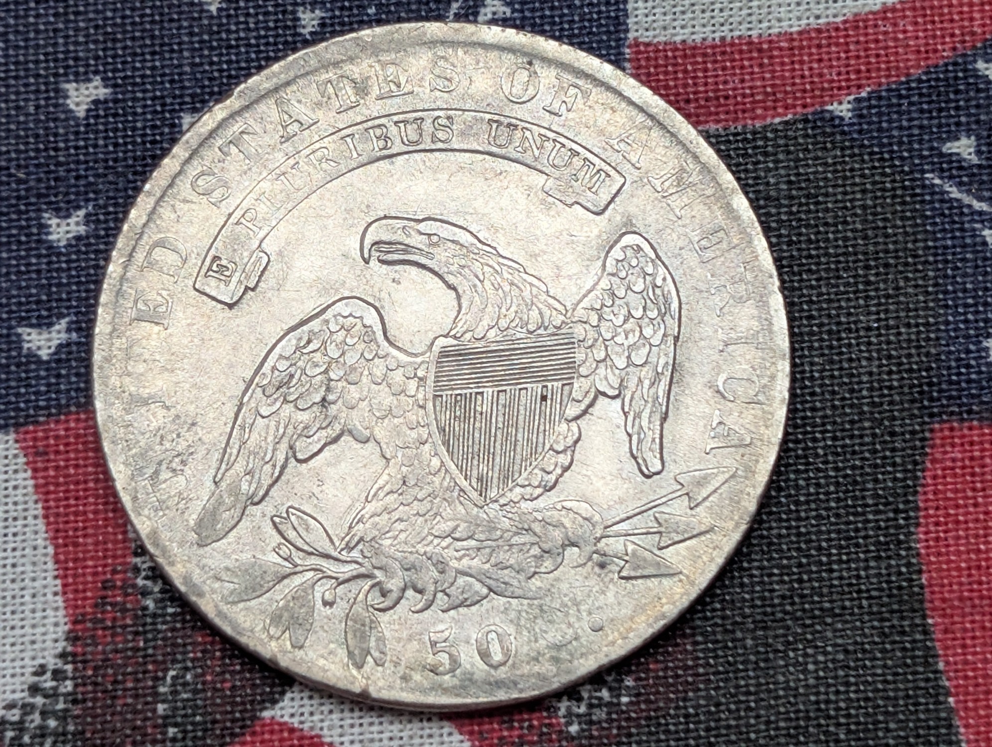 1836 Capped Bust Silver Half Dollar