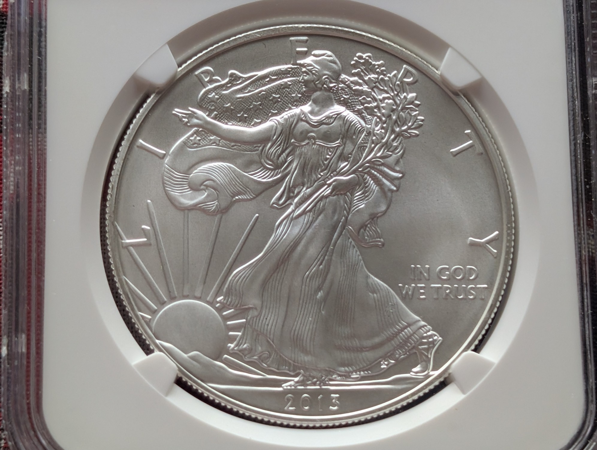 2013-(S) American Silver Eagle 1 Troy Oz. .999 Silver - NGC MS70 First Release