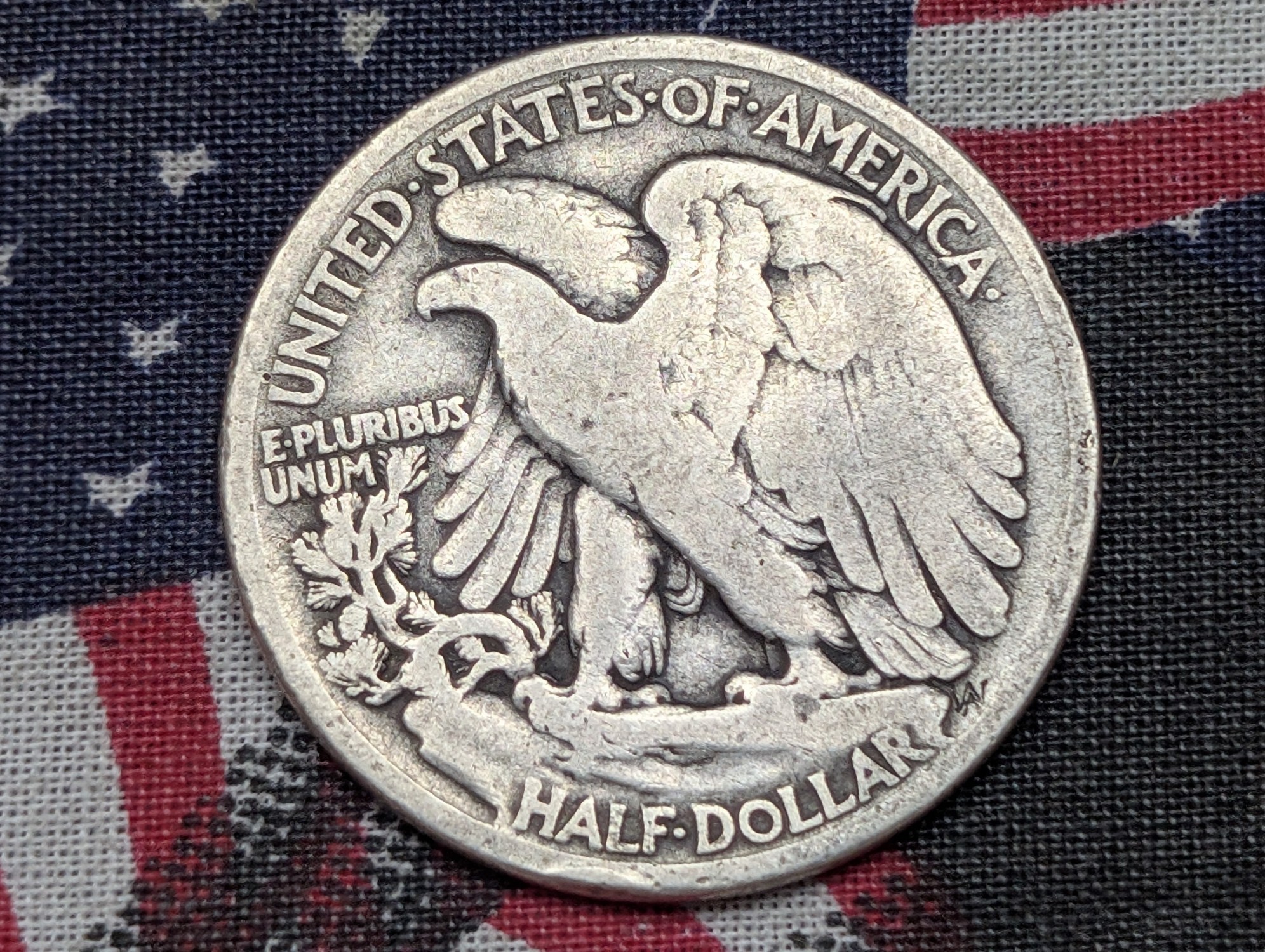 VG - 1917-D Walking Liberty 90% Silver Half Dollar - OBV. Mint Mark