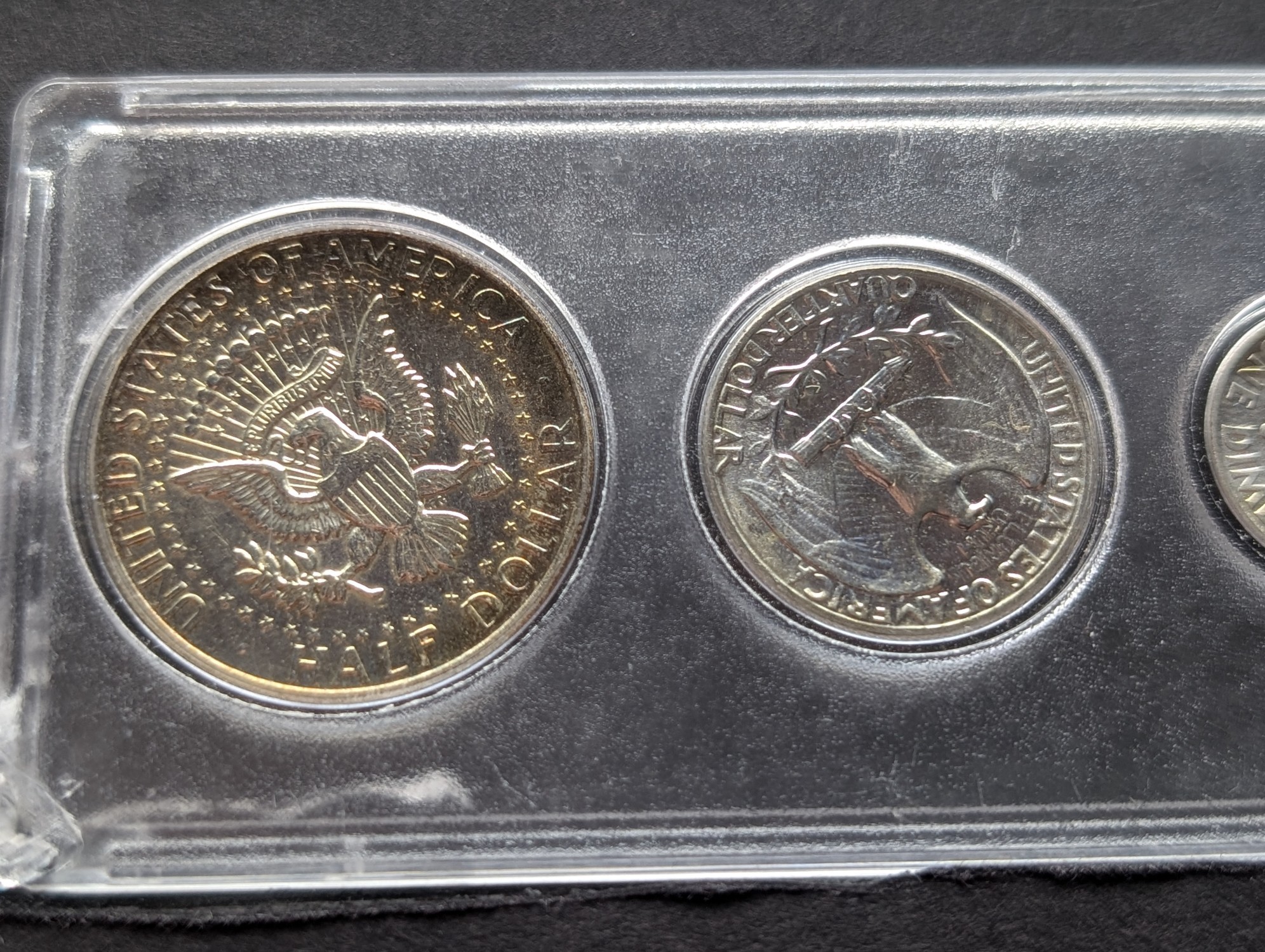 1964 Year U.S. Coin Set in Whitman Case - Includes (3) 90% Silver Coins