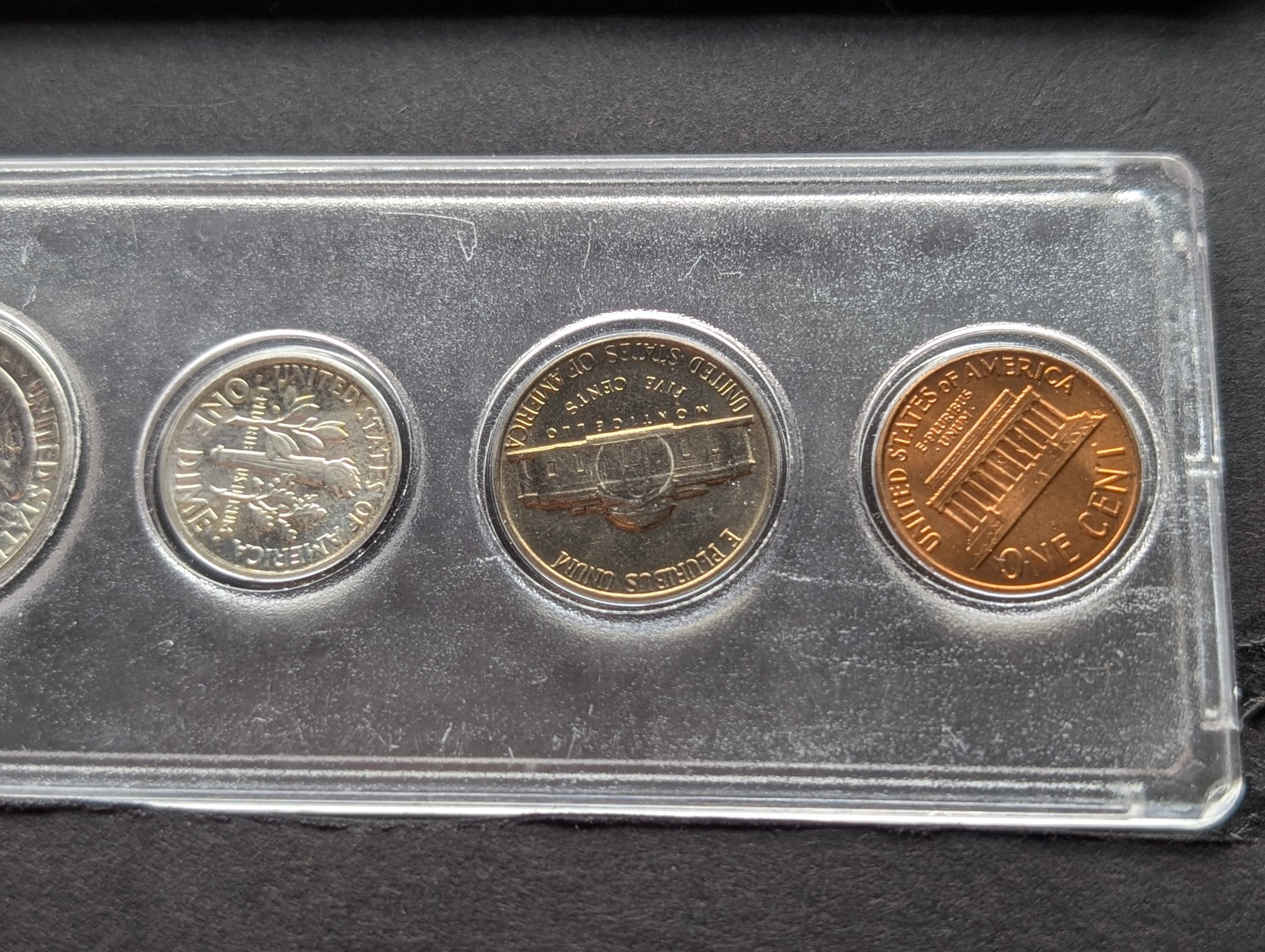 1964 Year U.S. Coin Set in Whitman Case - Includes (3) 90% Silver Coins