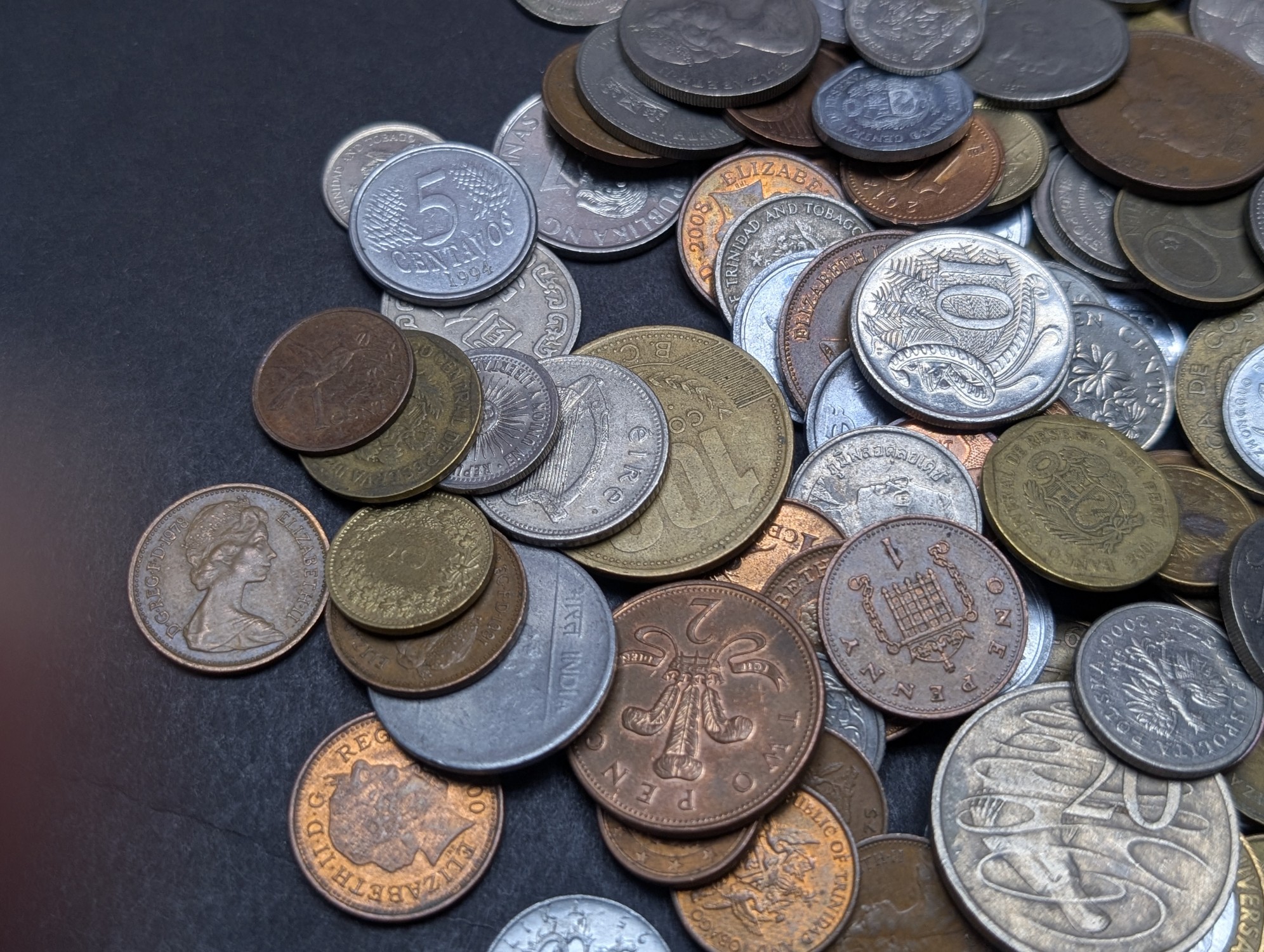 1.0 Lbs. of Various Vintage & Modern World Coins