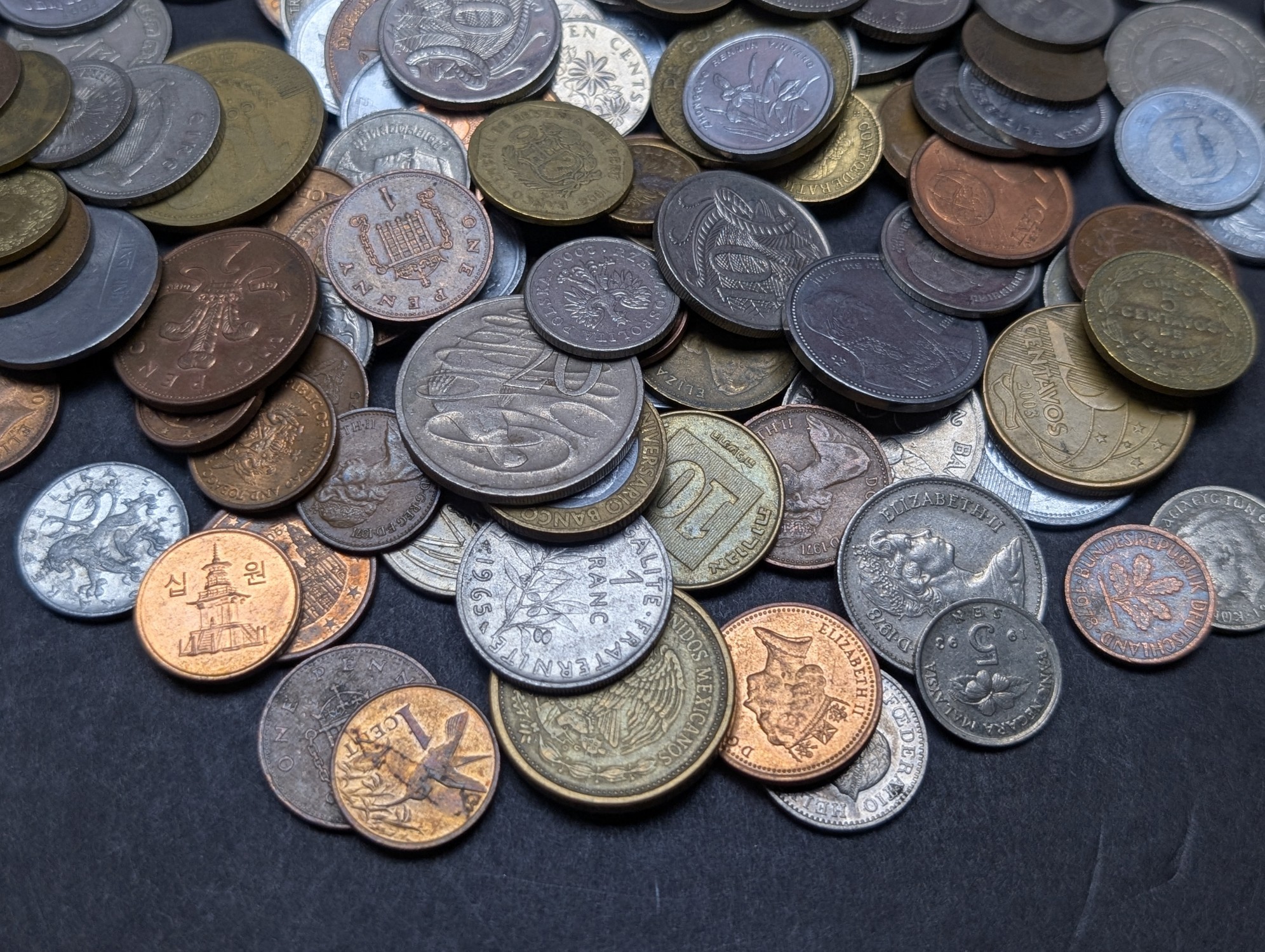 1.0 Lbs. of Various Vintage & Modern World Coins