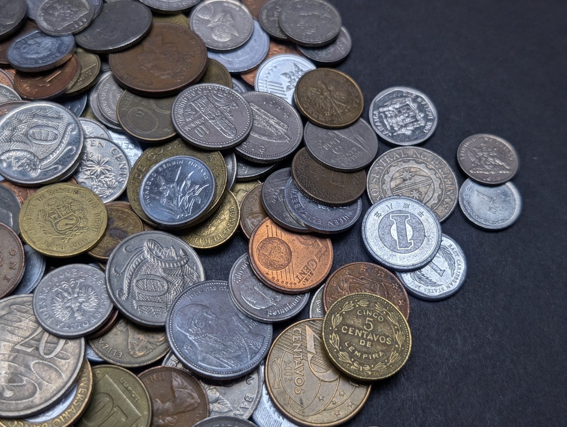 1.0 Lbs. of Various Vintage & Modern World Coins