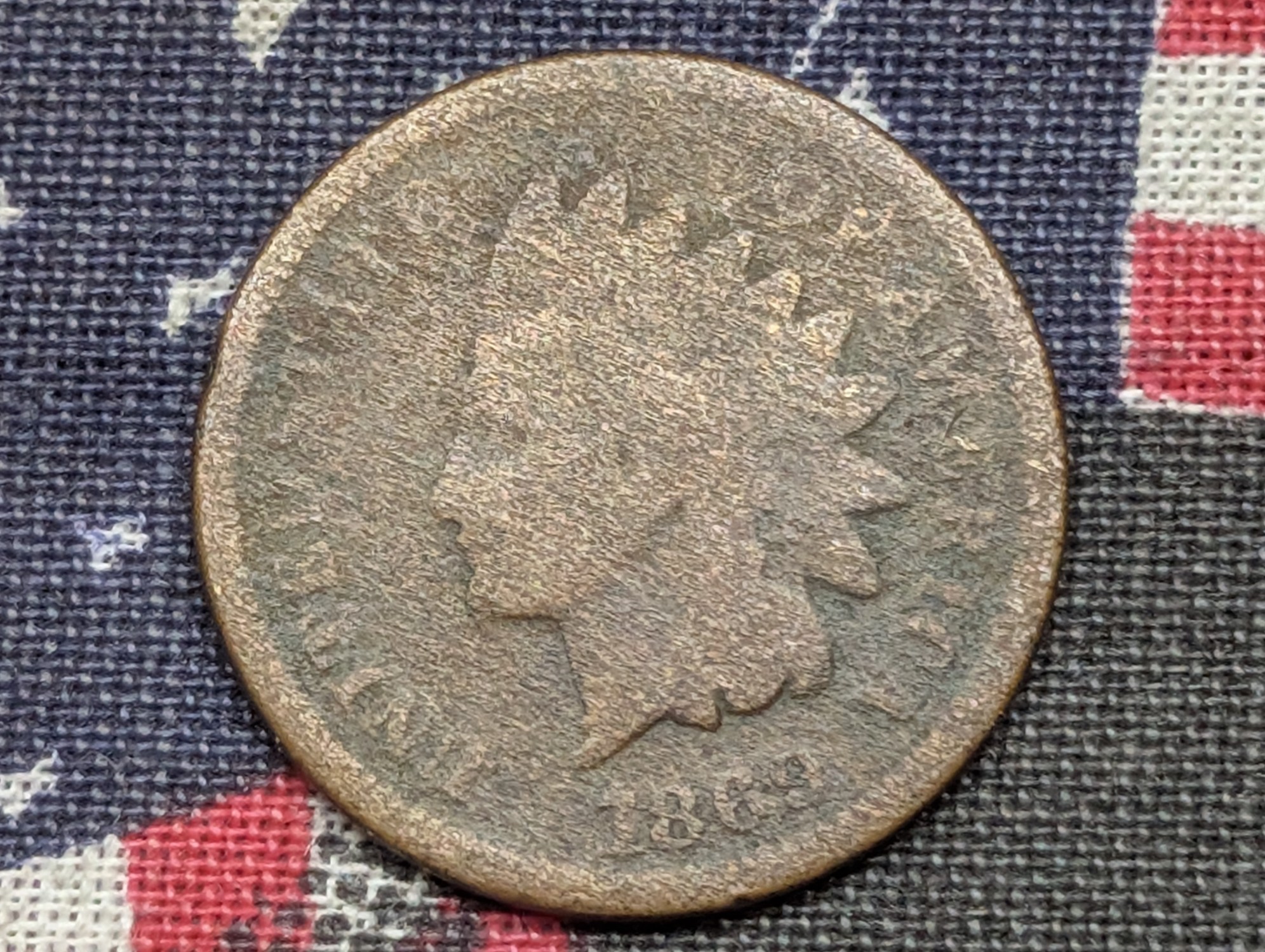 GOOD - 1869 Indian Head Cent