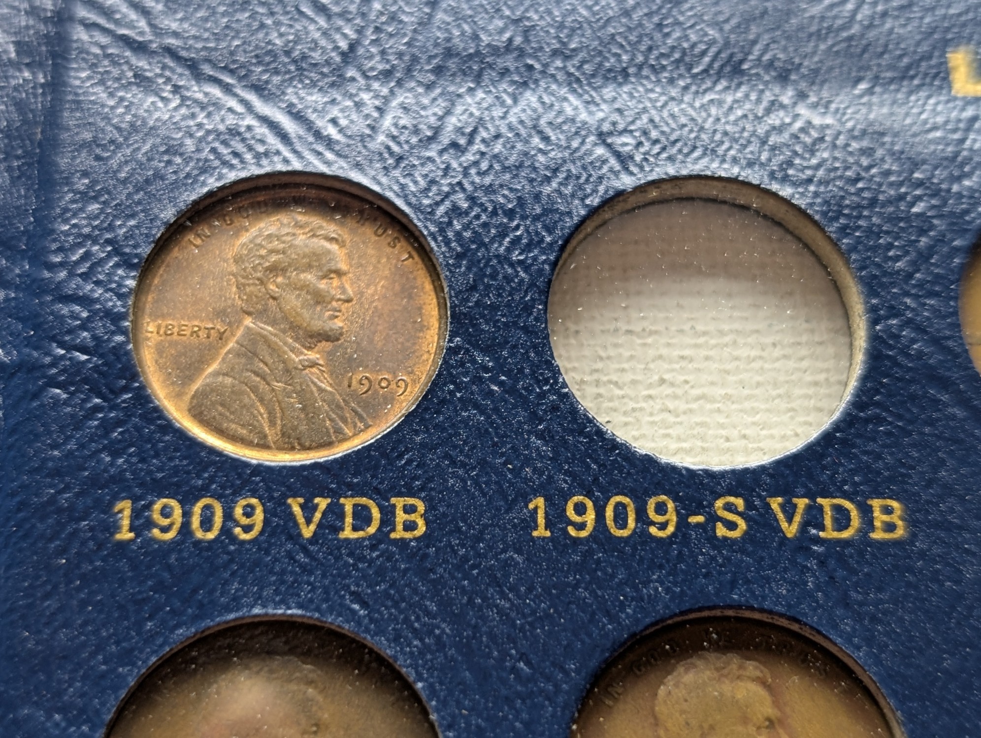 Partial 1909-1974 Lincoln Cent Collection in Whitman Album - Includes BETTER DATES! (106 Coins)