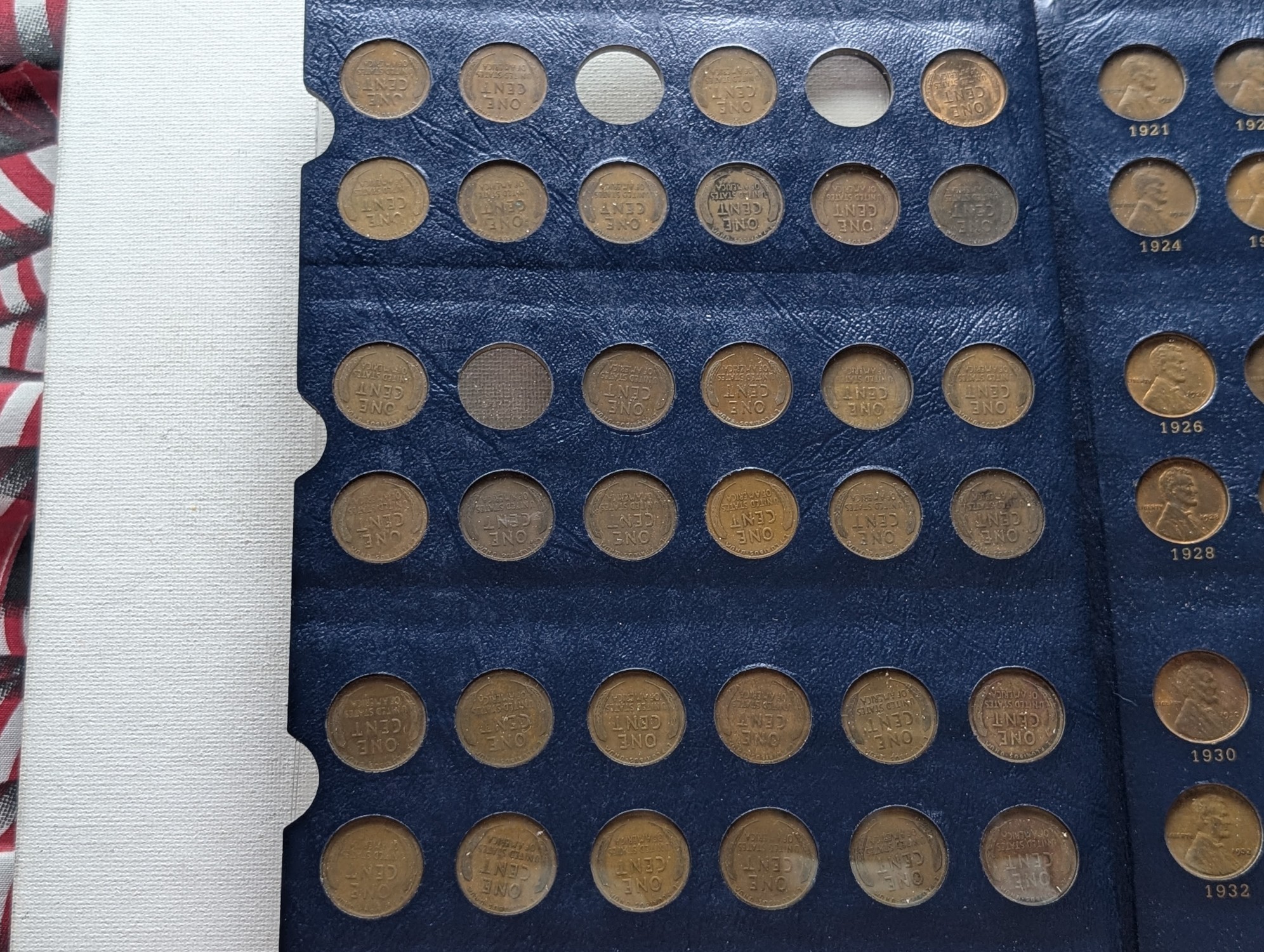 Partial 1909-1974 Lincoln Cent Collection in Whitman Album - Includes BETTER DATES! (106 Coins)