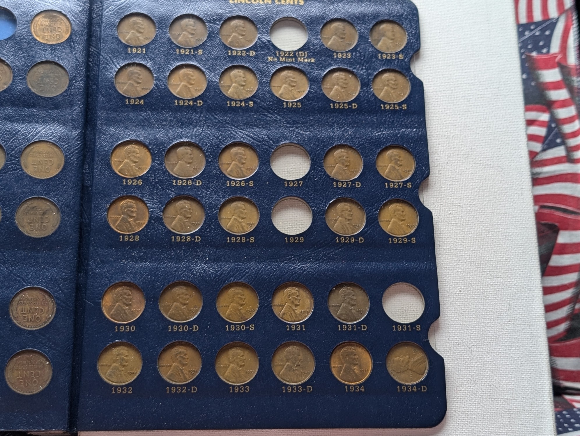 Partial 1909-1974 Lincoln Cent Collection in Whitman Album - Includes BETTER DATES! (106 Coins)