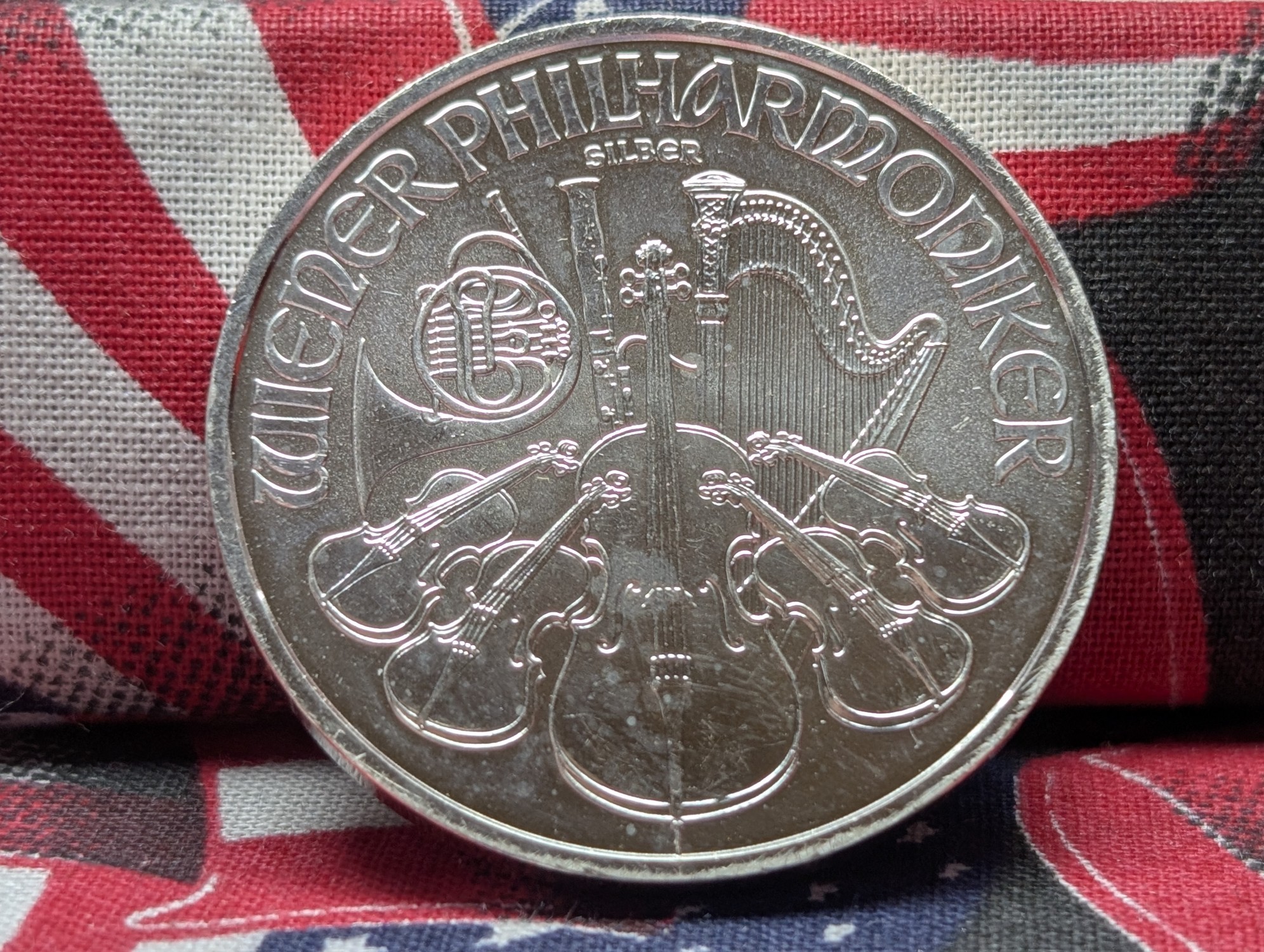1 oz. .999 FINE SILVER 2022 Austria 1.50 Euro Vienna Philharmonic