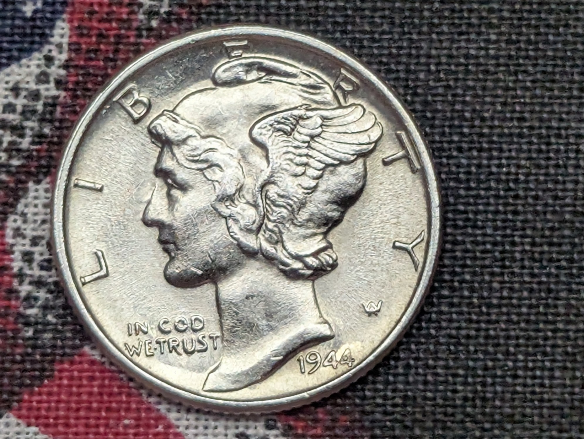 BU - 1944 Mercury 90% Silver Dime