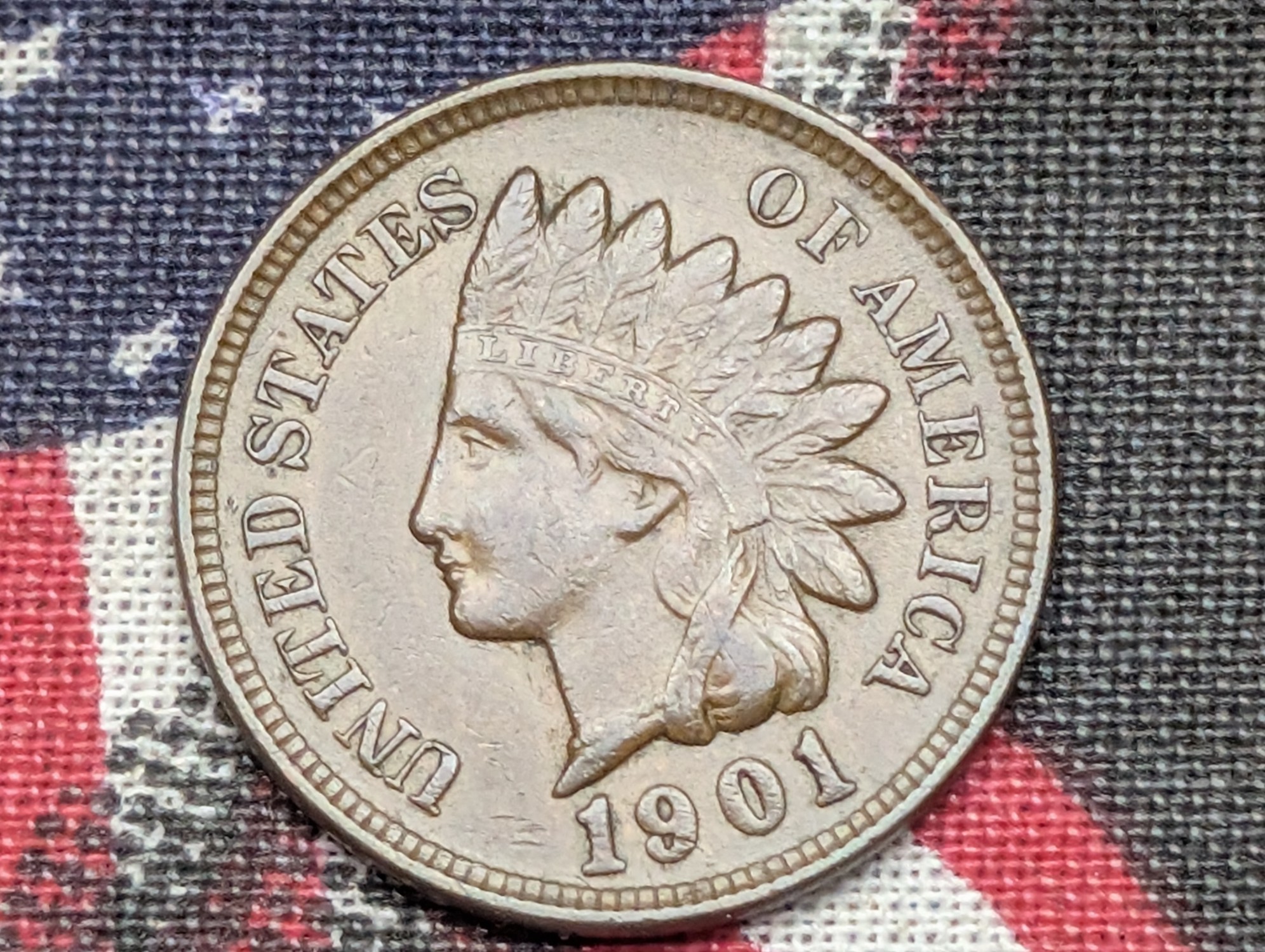 AU - 1901 Indian Head Cent
