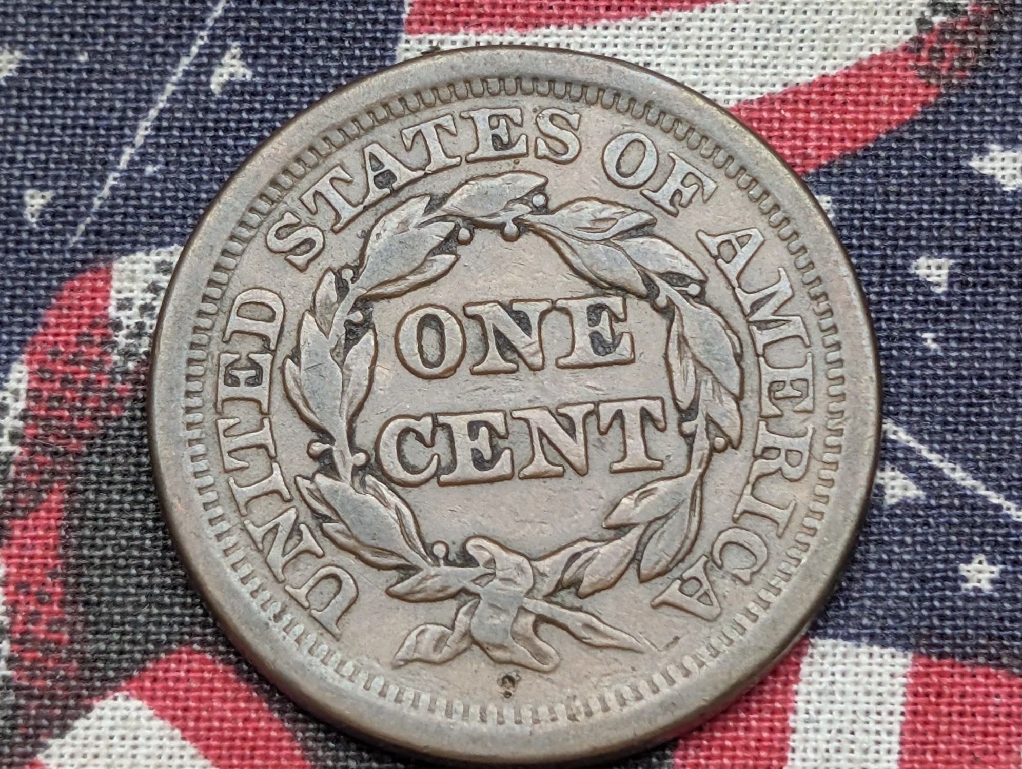 1852 Braided Hair Large Cent