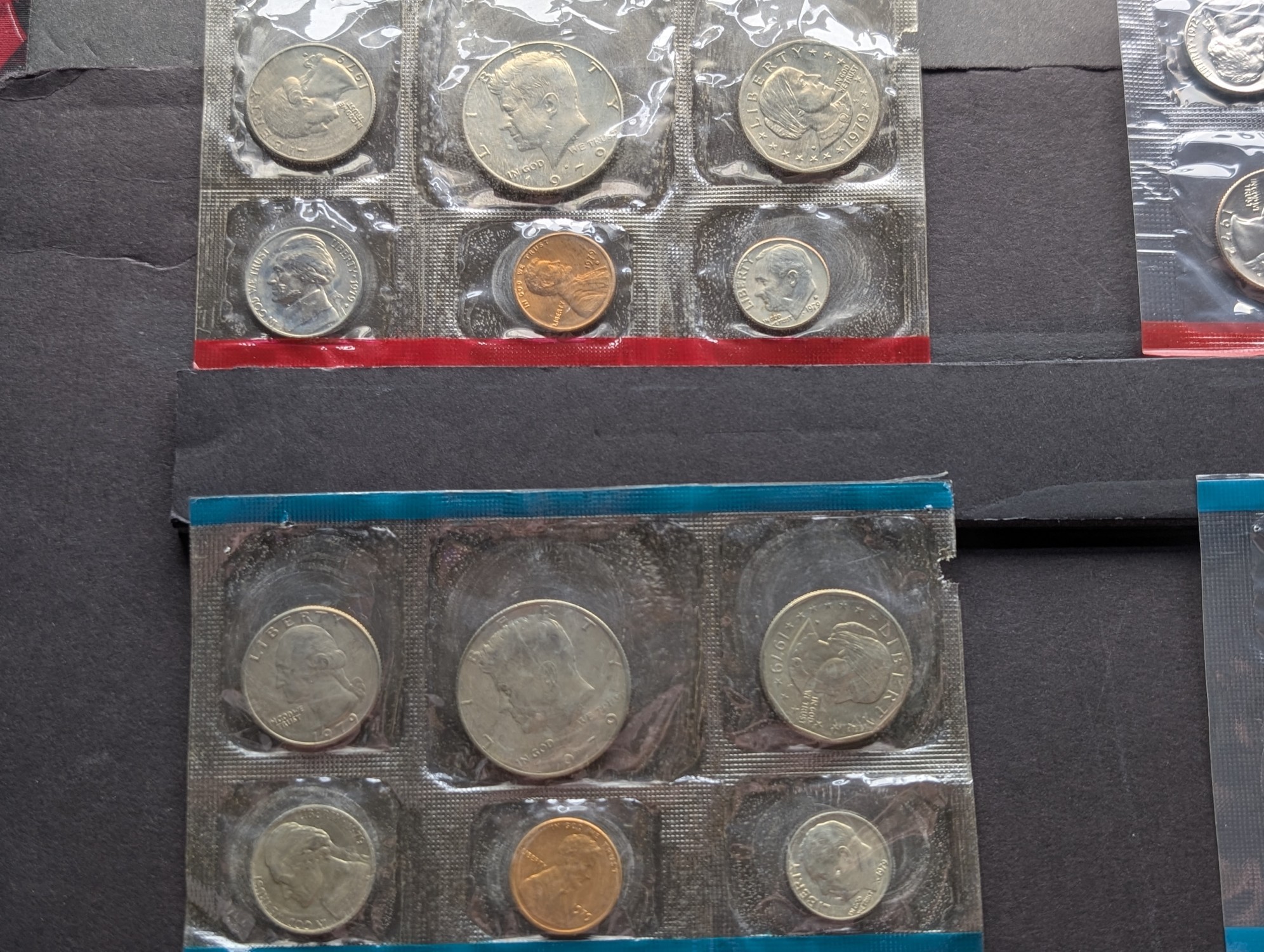 (15) 1970's P&D U.S. Mint UNC Sets in Government Sealed Plastic