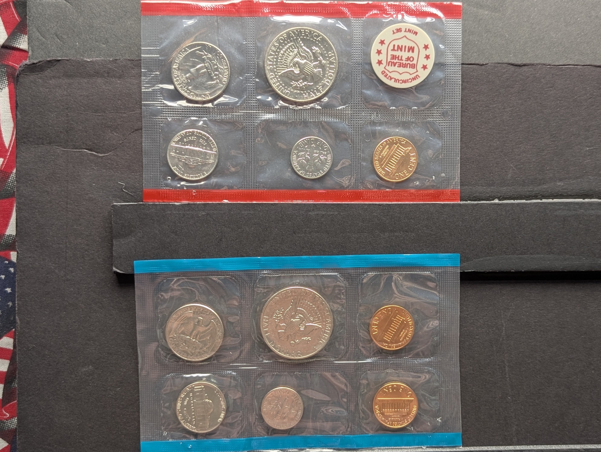 (15) 1970's P&D U.S. Mint UNC Sets in Government Sealed Plastic
