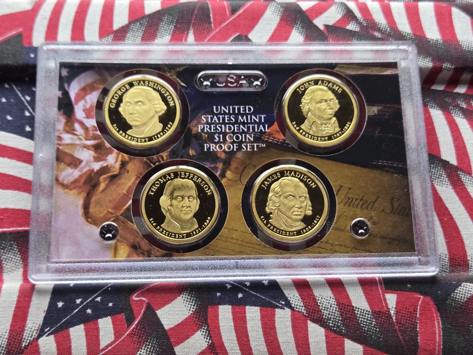 2007-S U.S. Mint Presidential Dollars Proof Set in OGP w/ COA