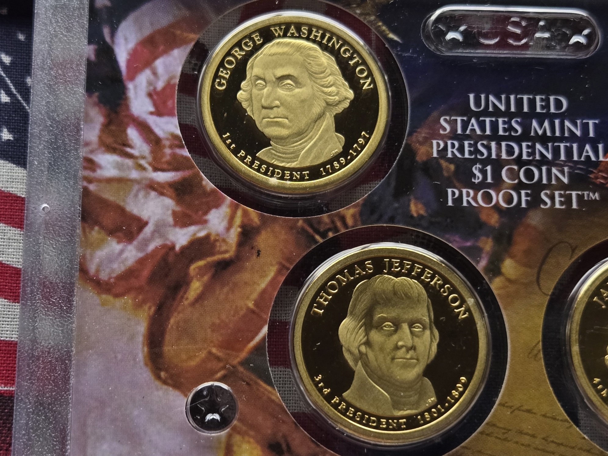 2007-S U.S. Mint Presidential Dollars Proof Set in OGP w/ COA