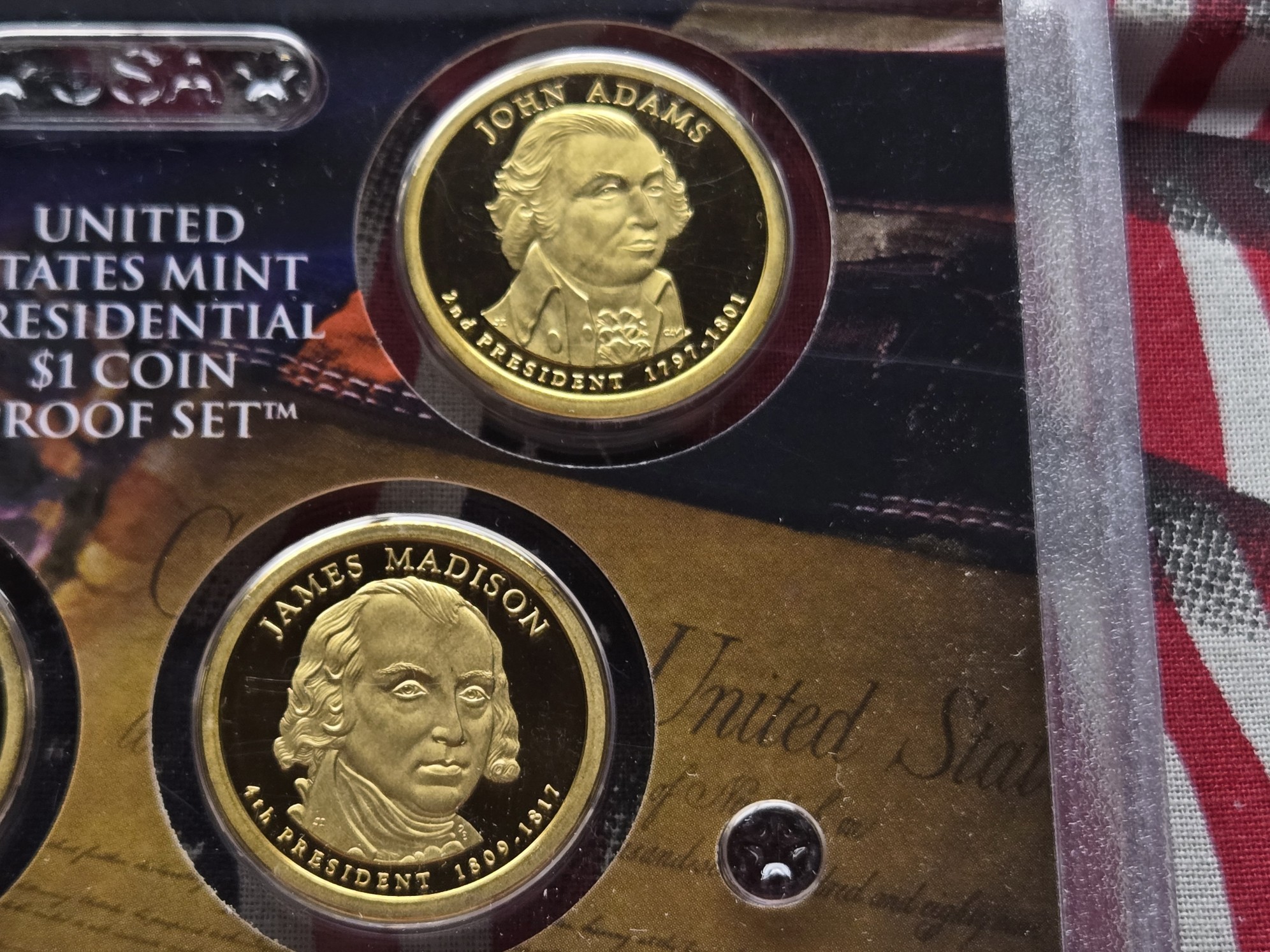 2007-S U.S. Mint Presidential Dollars Proof Set in OGP w/ COA