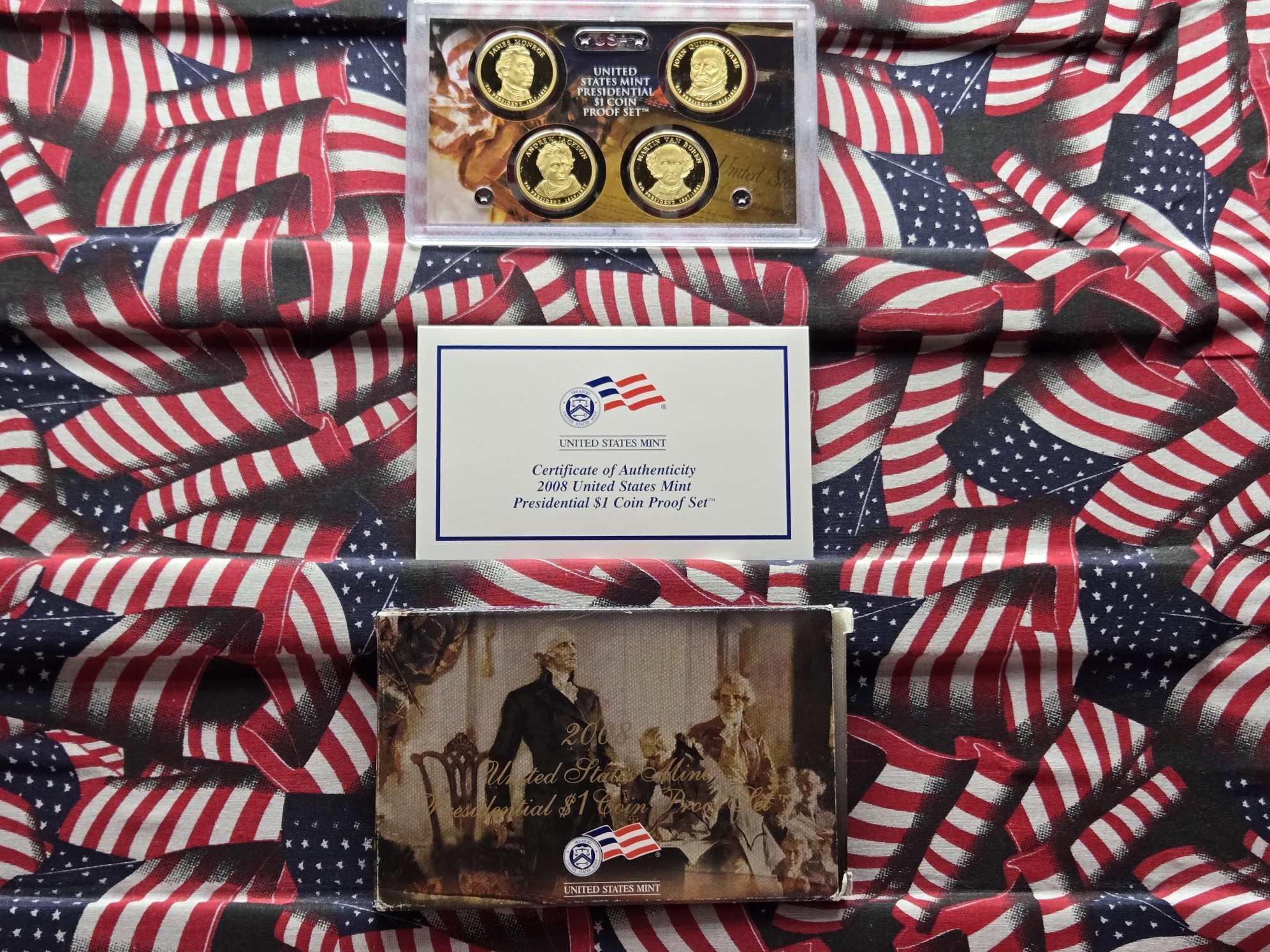 2008-S U.S. Mint Presidential Dollars Proof Set in OGP w/ COA