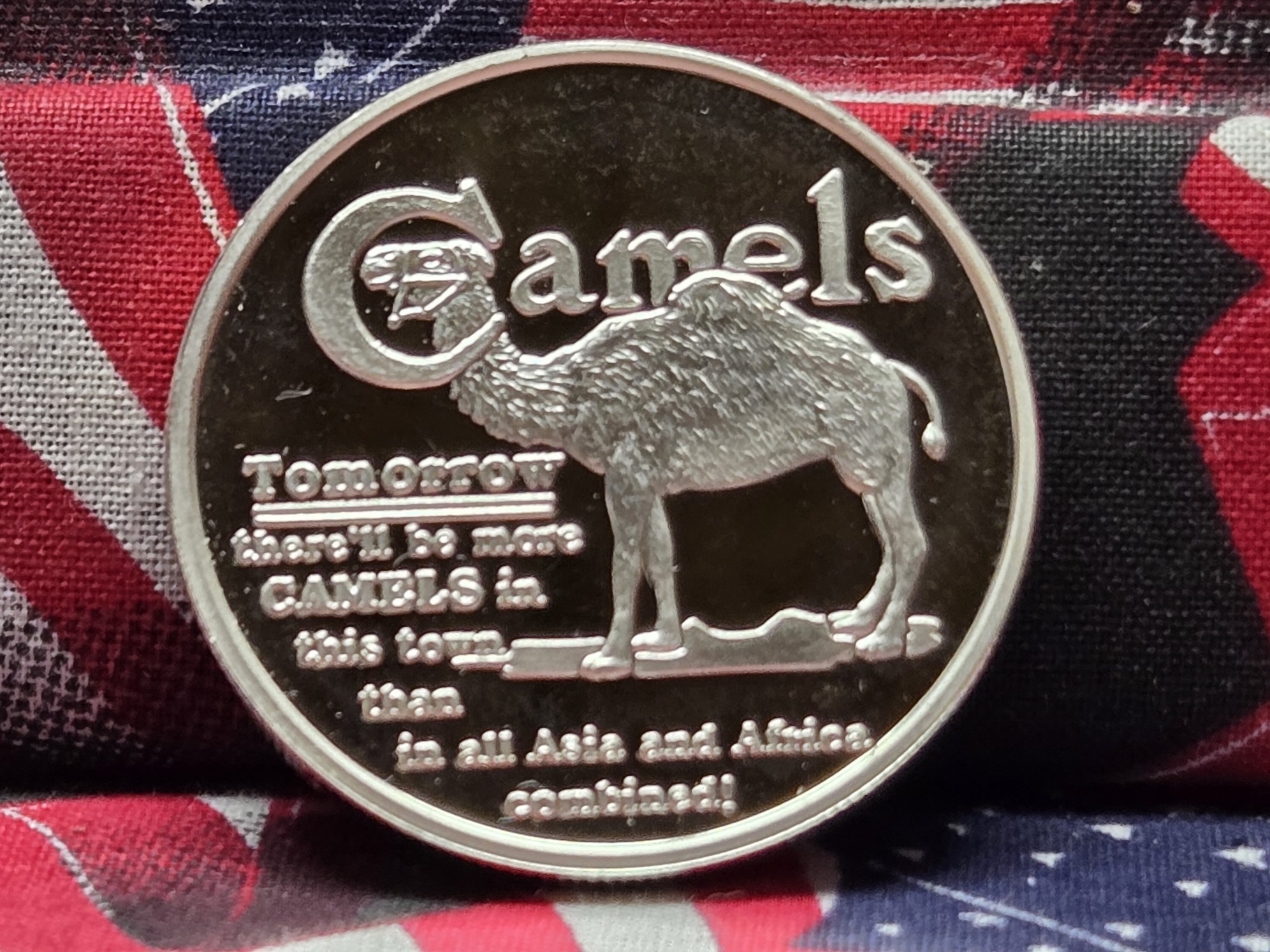 .999 Fine Silver One Troy oz. Camel Round