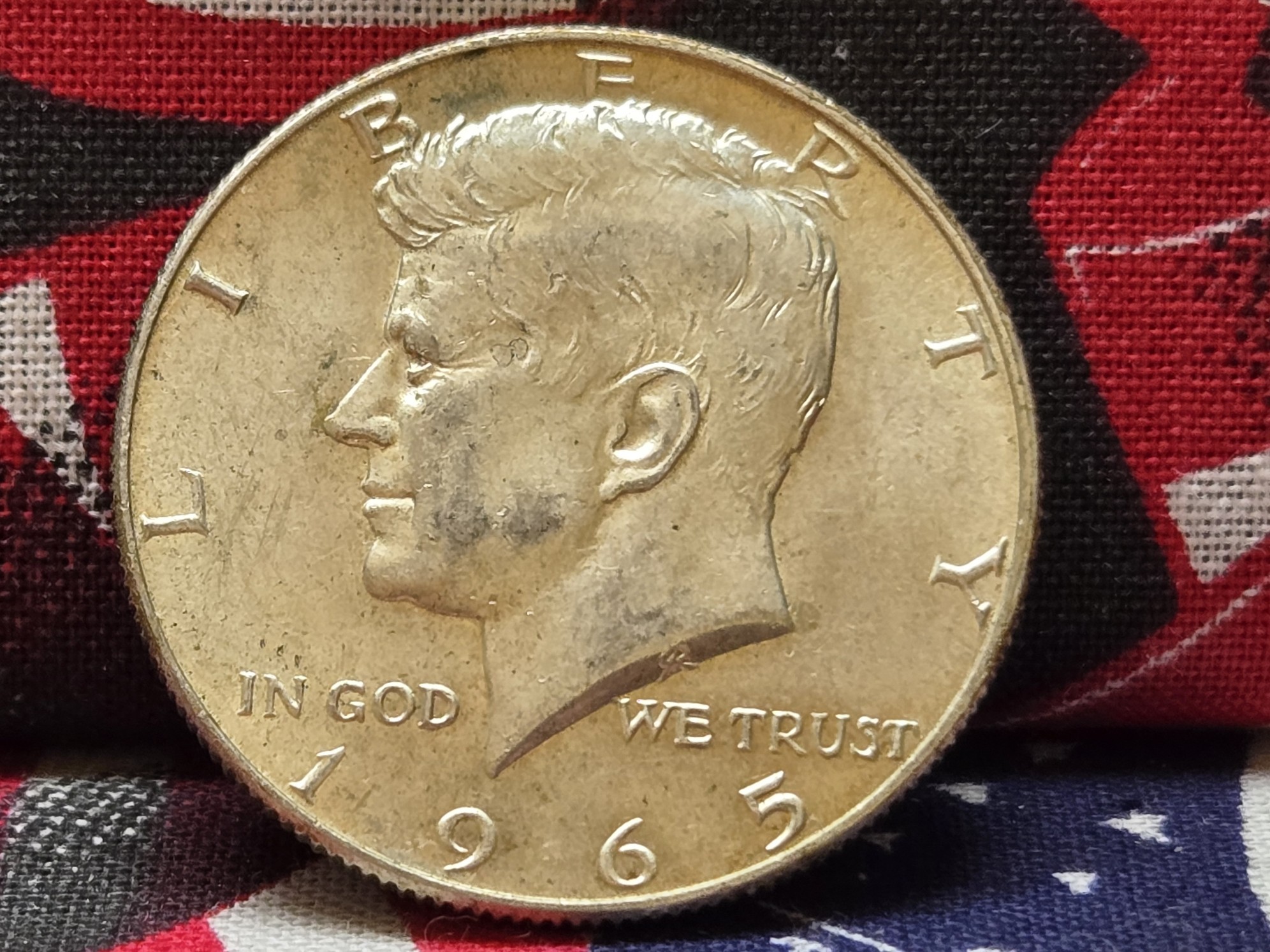 1965 Kennedy Half Dollar, 40% Silver