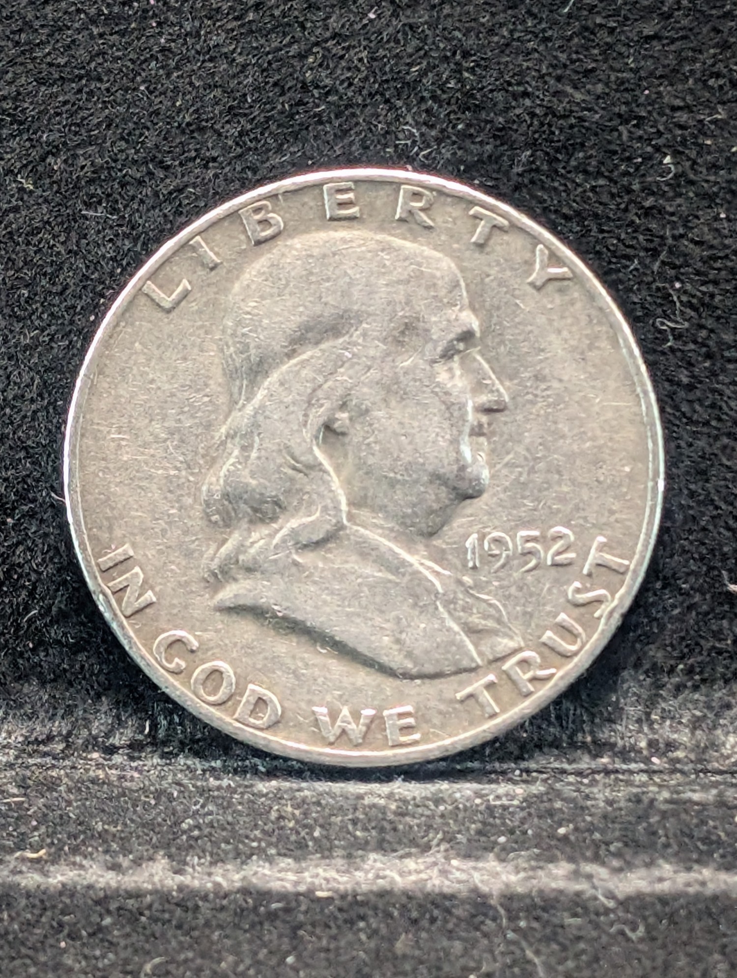 1952-D Franklin Half Dollar, 74 Years old, 90% Silver