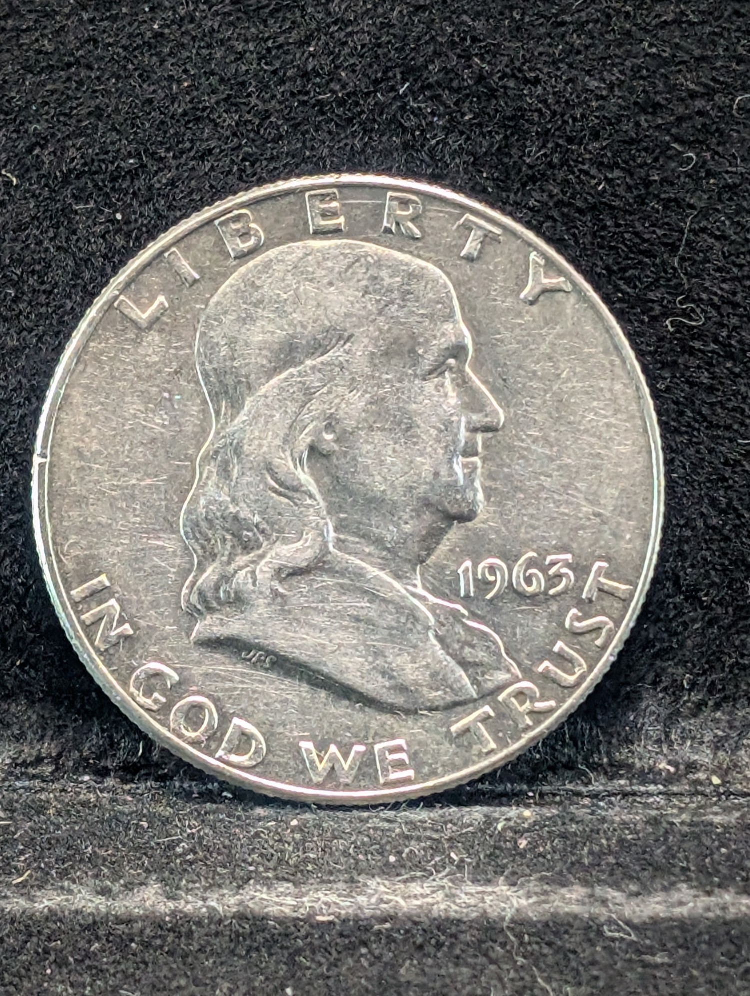 1963-D Franklin Half Dollar, 63 Years old, 90% Silver