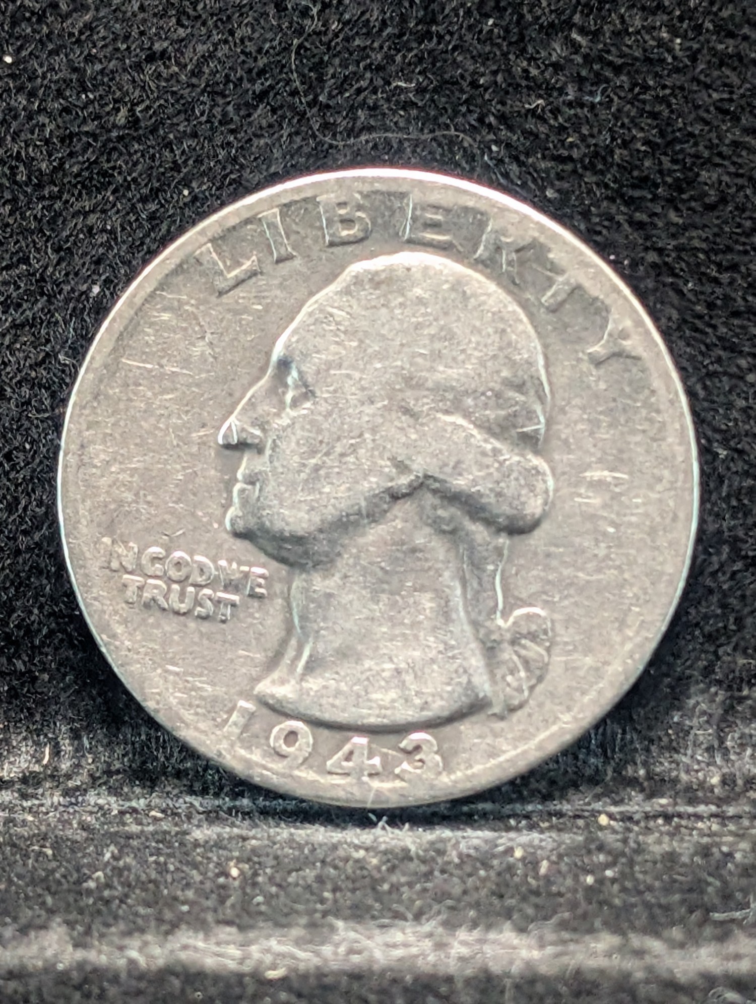 1943 Washington Quarter, 83 Years old, 90% Silver