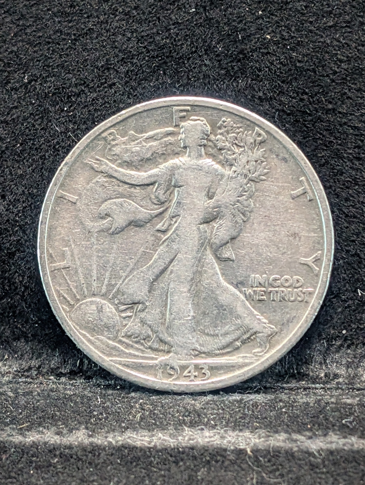 1943-S (WWII ERA)Walking Liberty Half Dollar, 83 Years old, 90% Silver