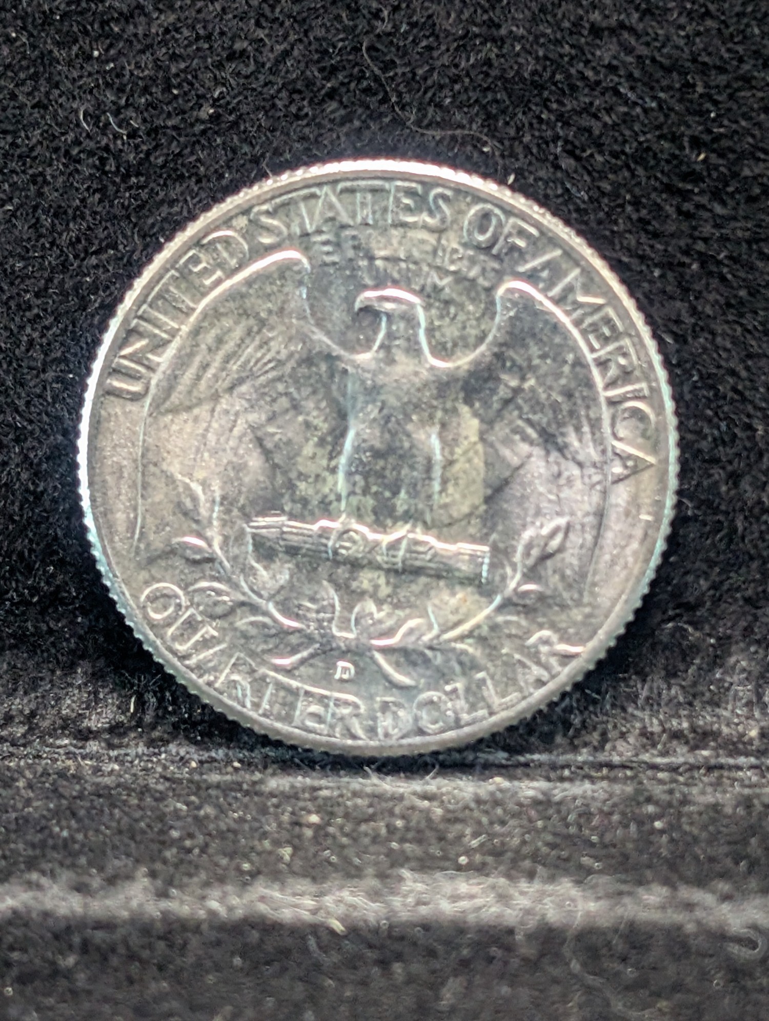 1964-D Washington Quarter, 62 Years old, (BU) 90% Silver