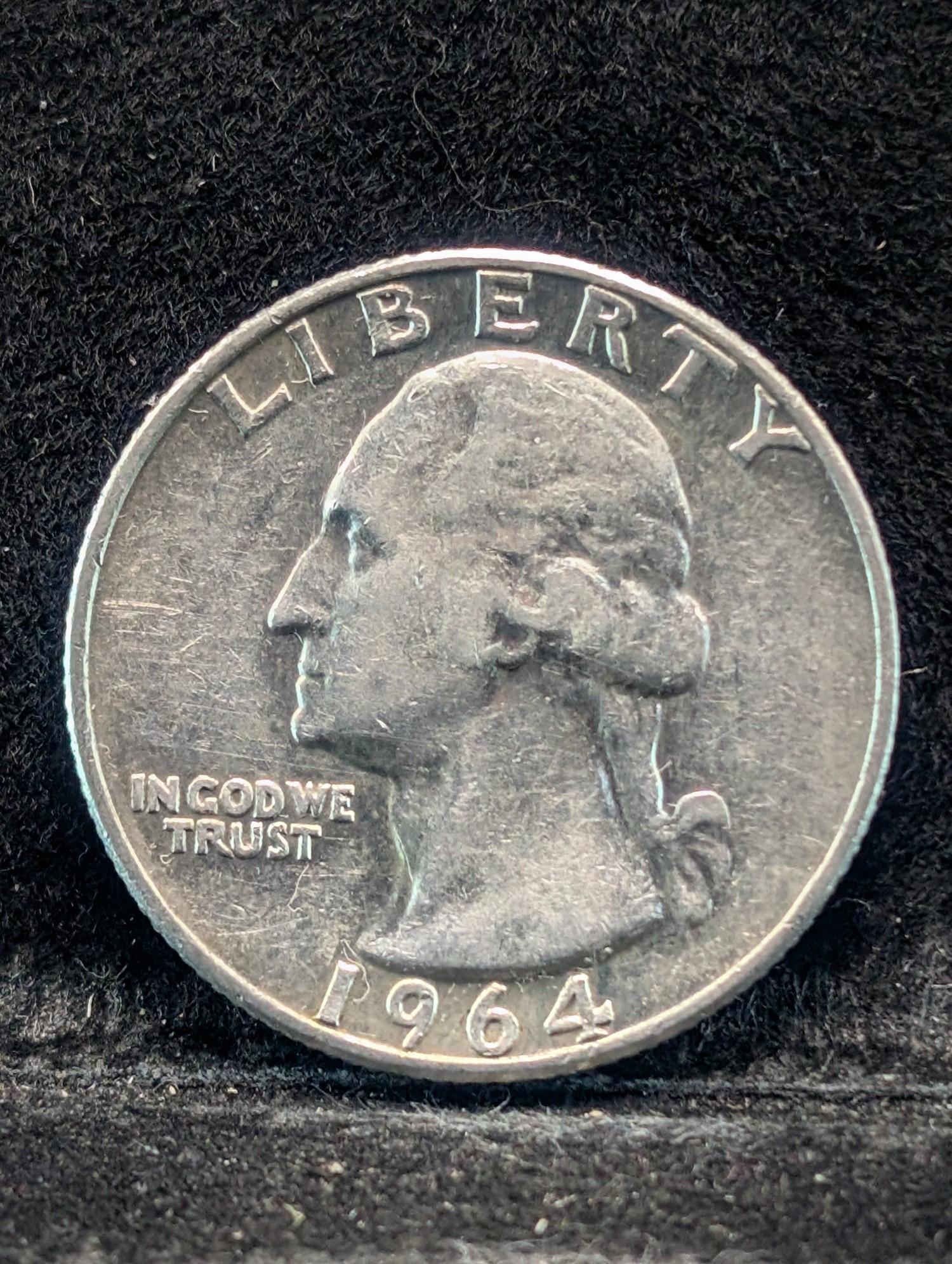 1964-D Washington Quarter, 62 Years old, 90% Silver