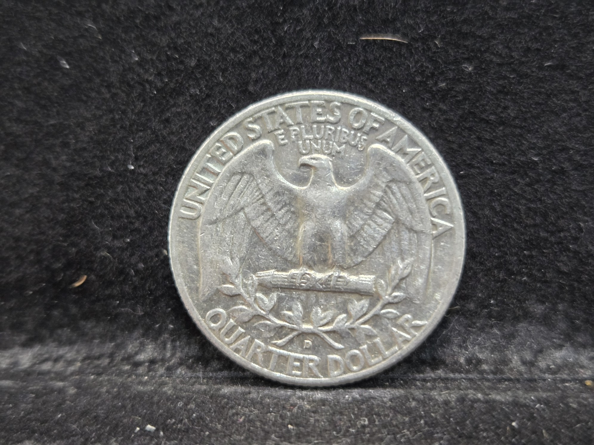 1964-D Washington Quarter, 62 Years old, 90% Silver