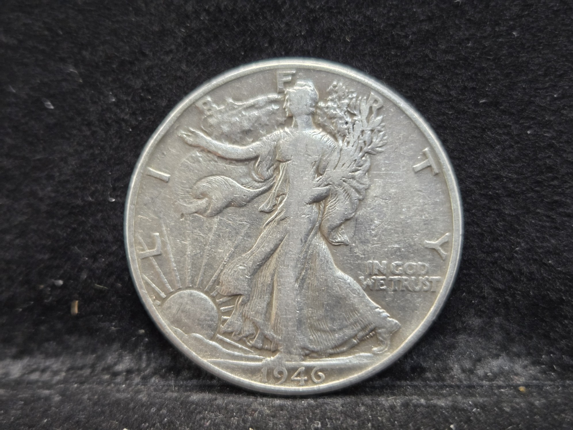 1946 Walking Liberty Half Dollar, 80 Years old, 90% Silver